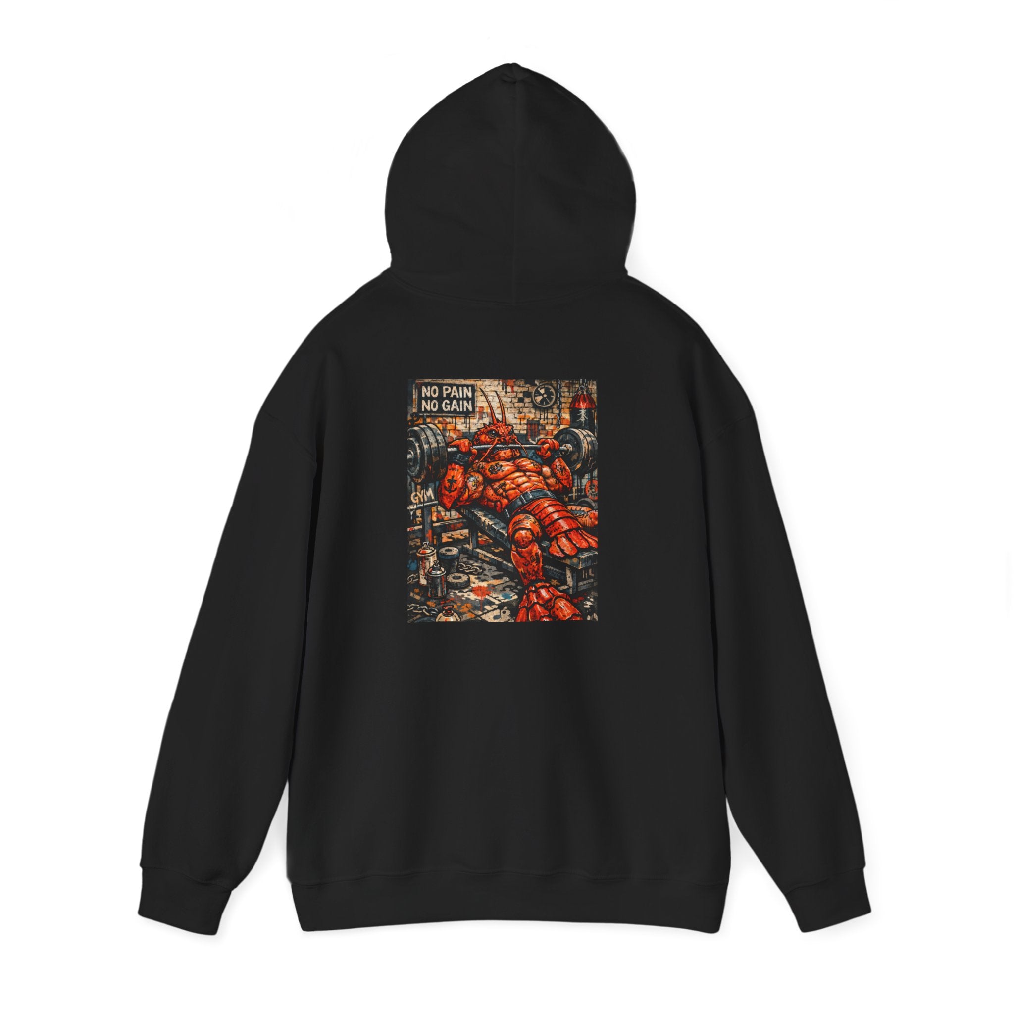 Weightlifting Lobster boss - "Made under pressure. Made below sea level." - Graphic Hoodie