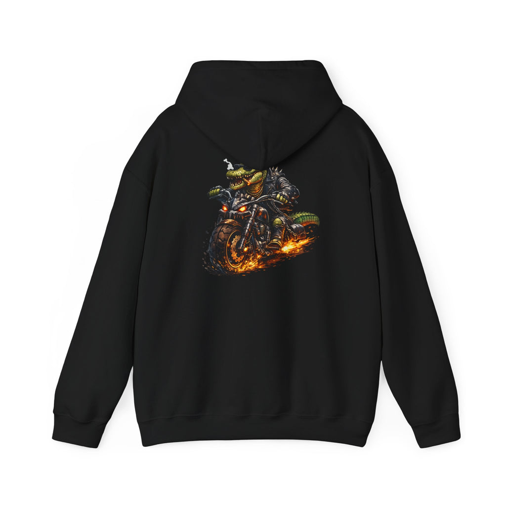 Biker Croc - "Made under pressure. Made below sea level." - Graphic hoodie