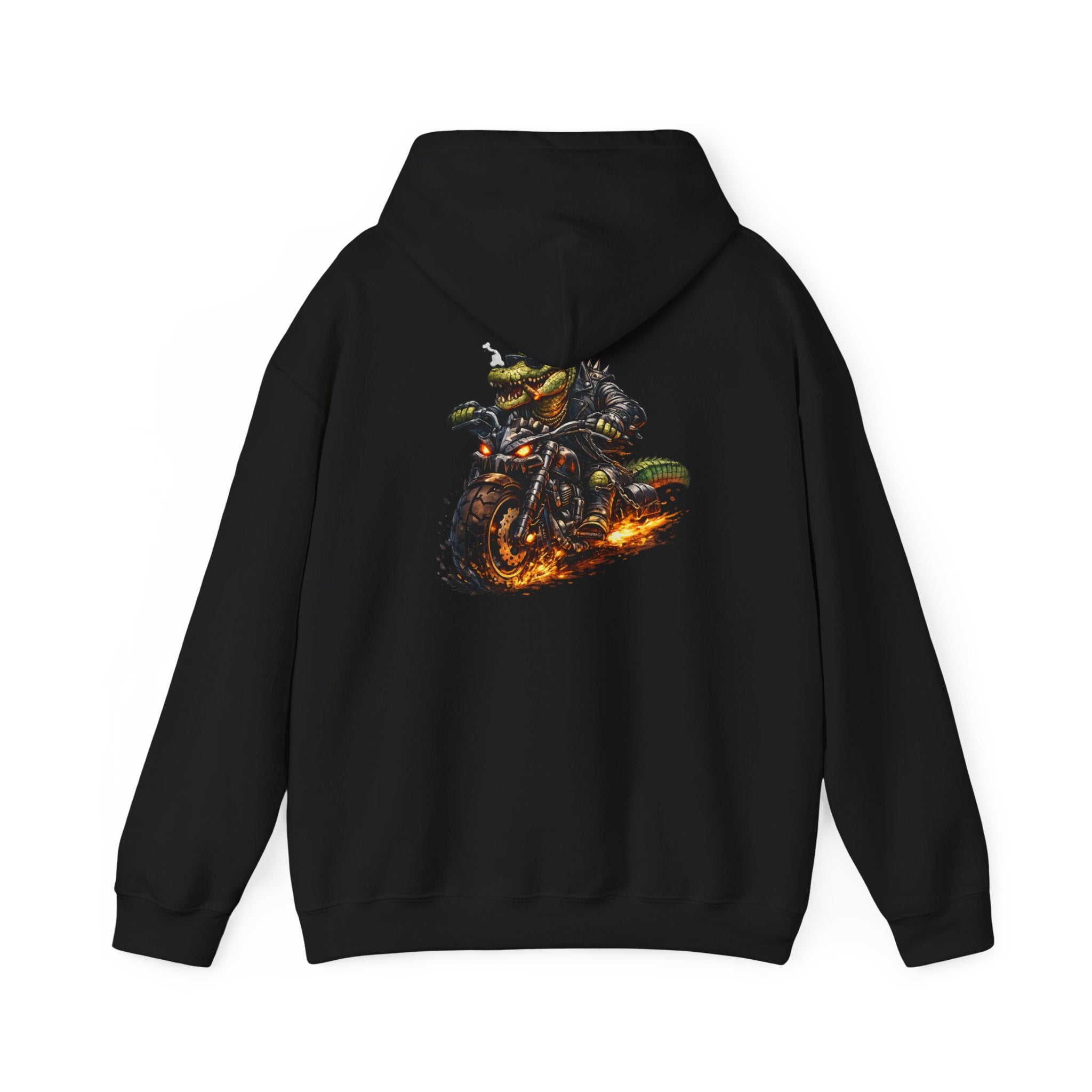 Biker Croc - "Made under pressure. Made below sea level." - Graphic hoodie