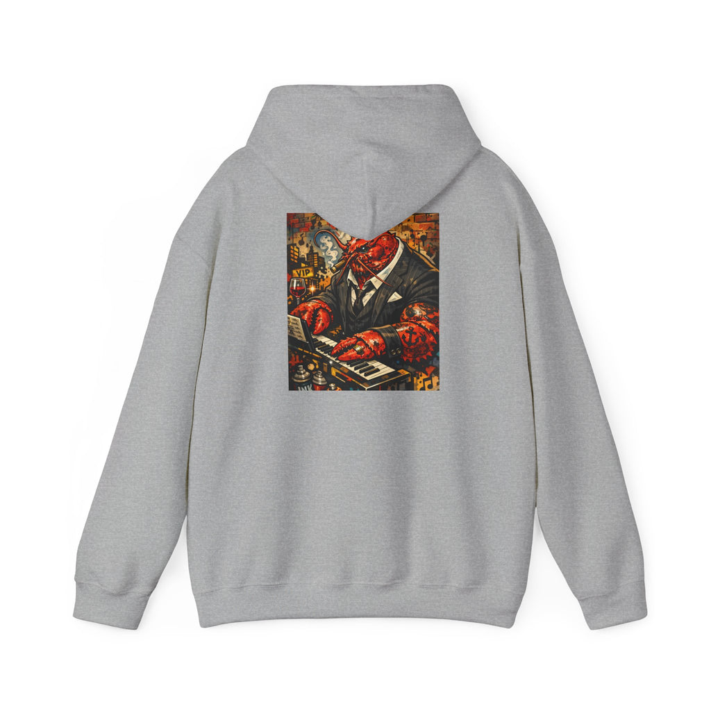 Lobster plays piano too - Graphic Hoodie