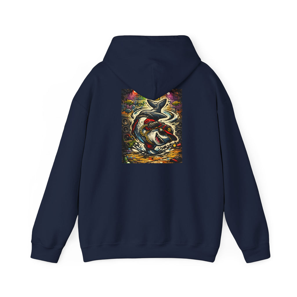 Breakdance Shark - Graphic Hoodie