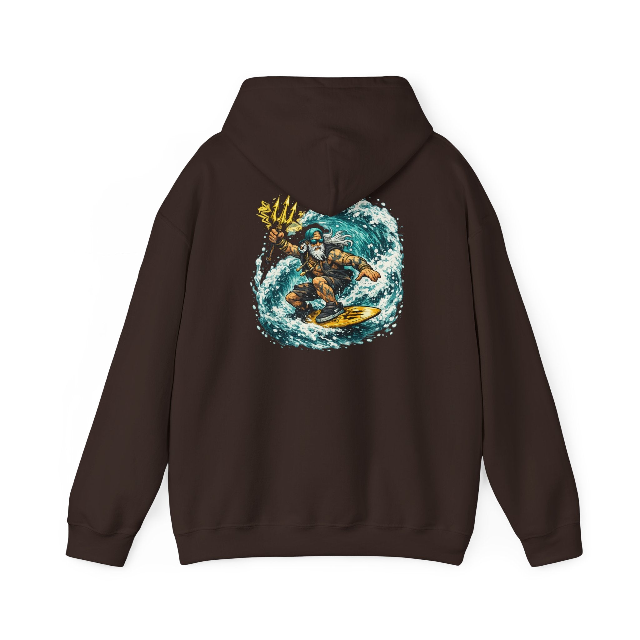 Poseidon surfs - "Made under pressure. Made below sea level."- Graphic hoodie
