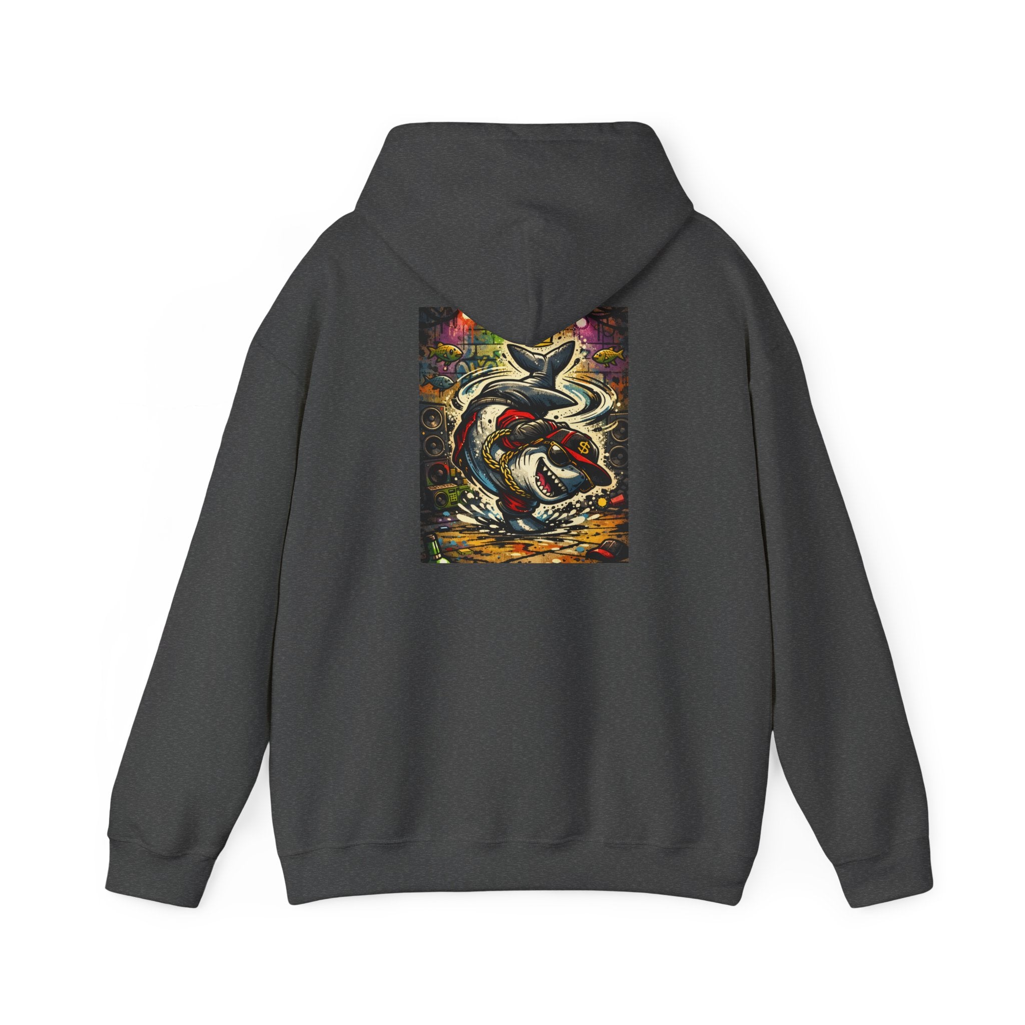 Breakdance Shark - Graphic Hoodie