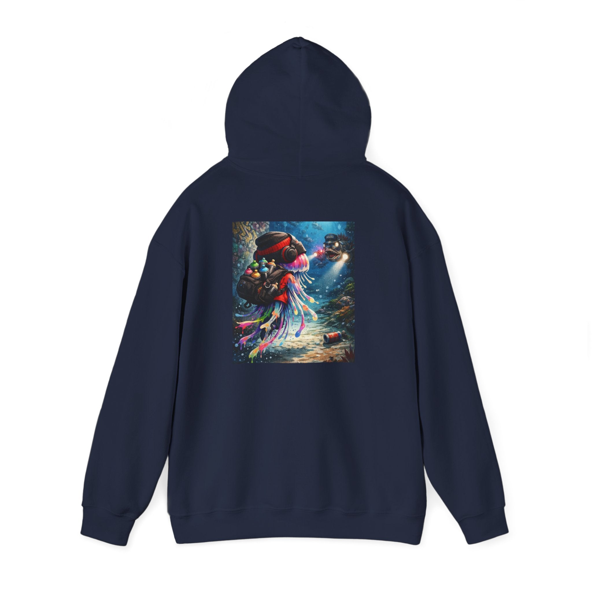 Graffiti Jellyfish - Graphic Hoodie
