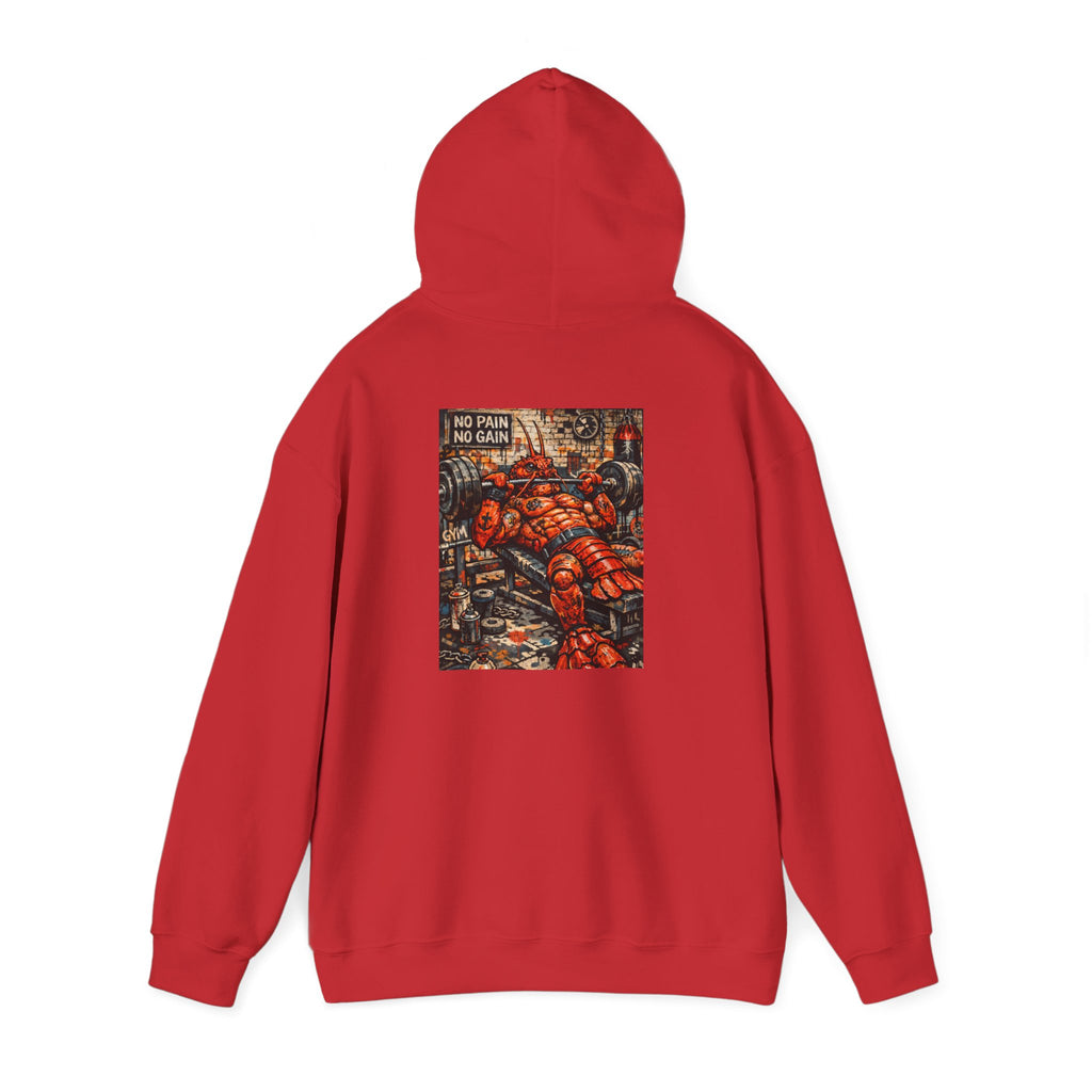 Weightlifting Lobster boss - "Made under pressure. Made below sea level." - Graphic Hoodie