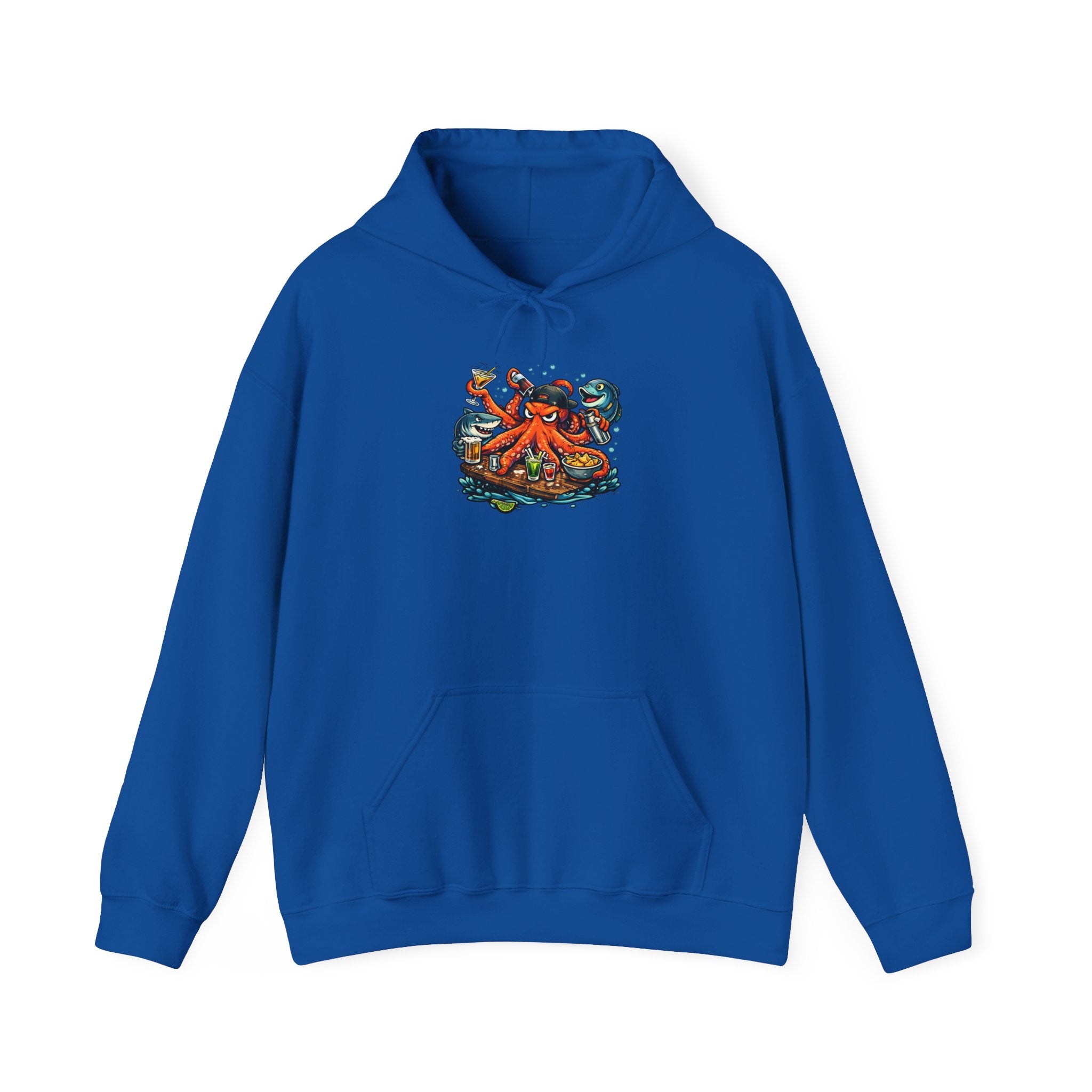 Octopus behind the bar multitasking - Graphic Hoodie