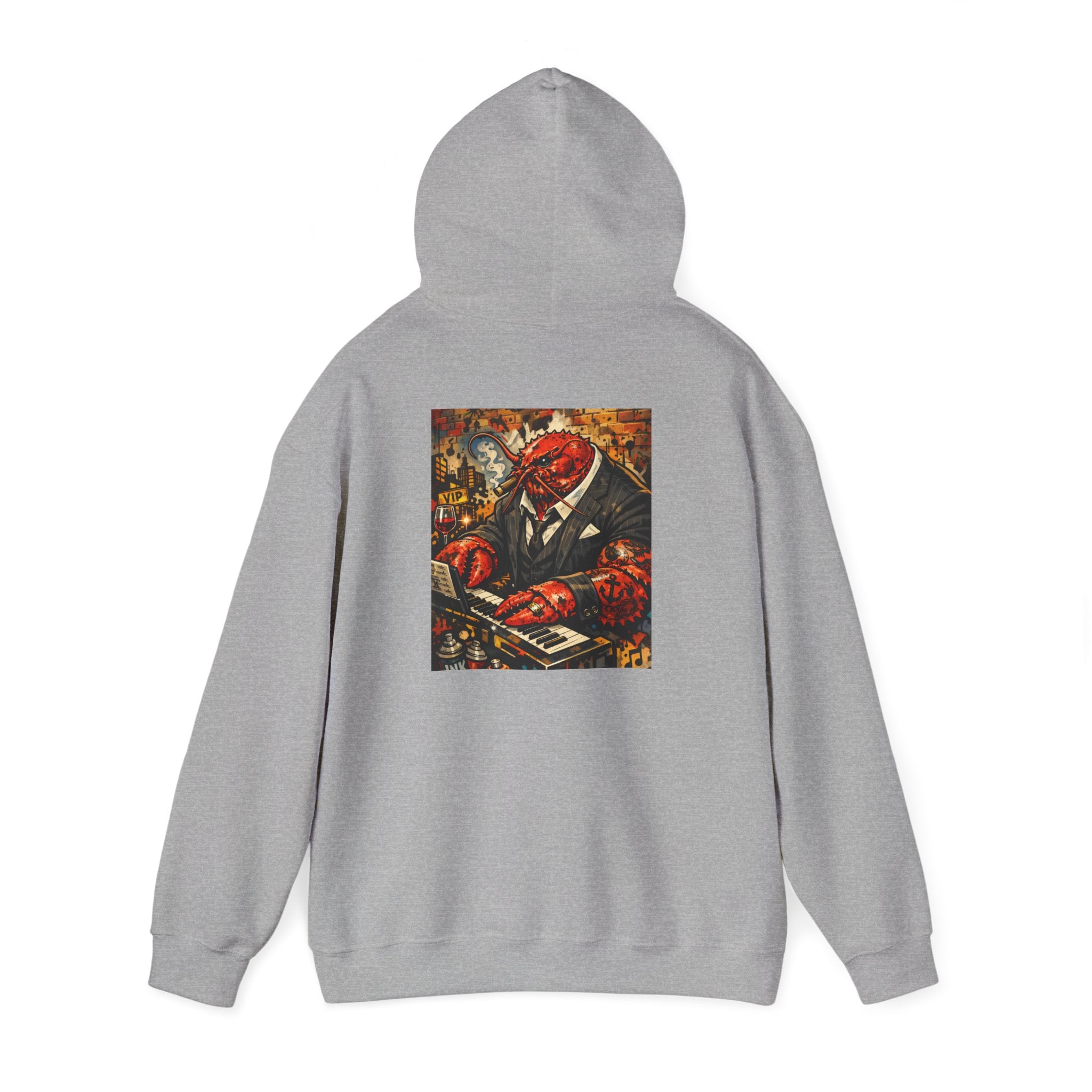 Lobster plays piano too - Graphic Hoodie