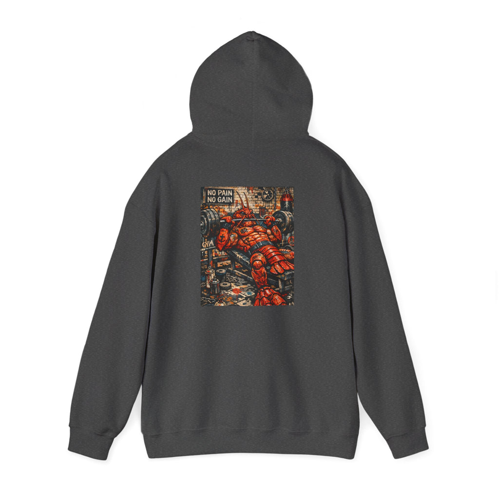 Weightlifting Lobster boss - "Made under pressure. Made below sea level." - Graphic Hoodie