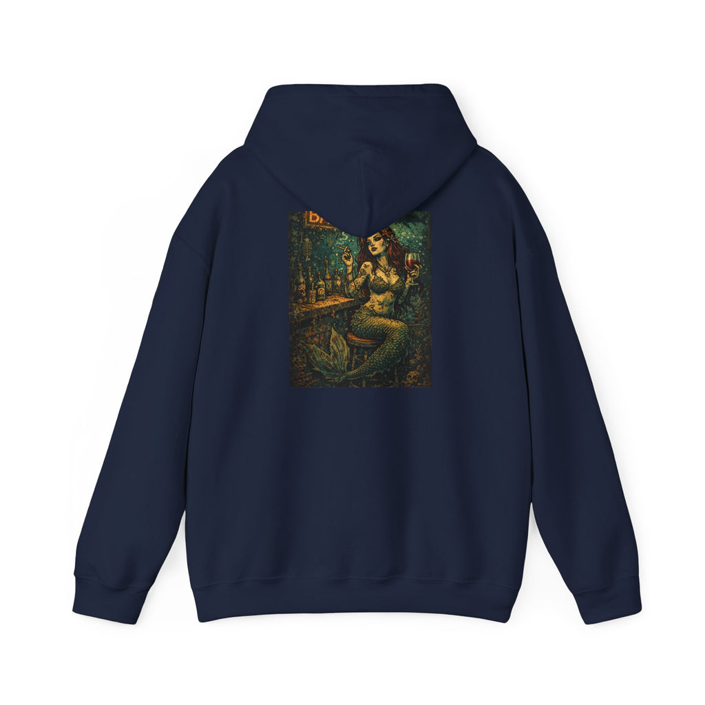 Mermaid at the Bar Graphic Hoodie