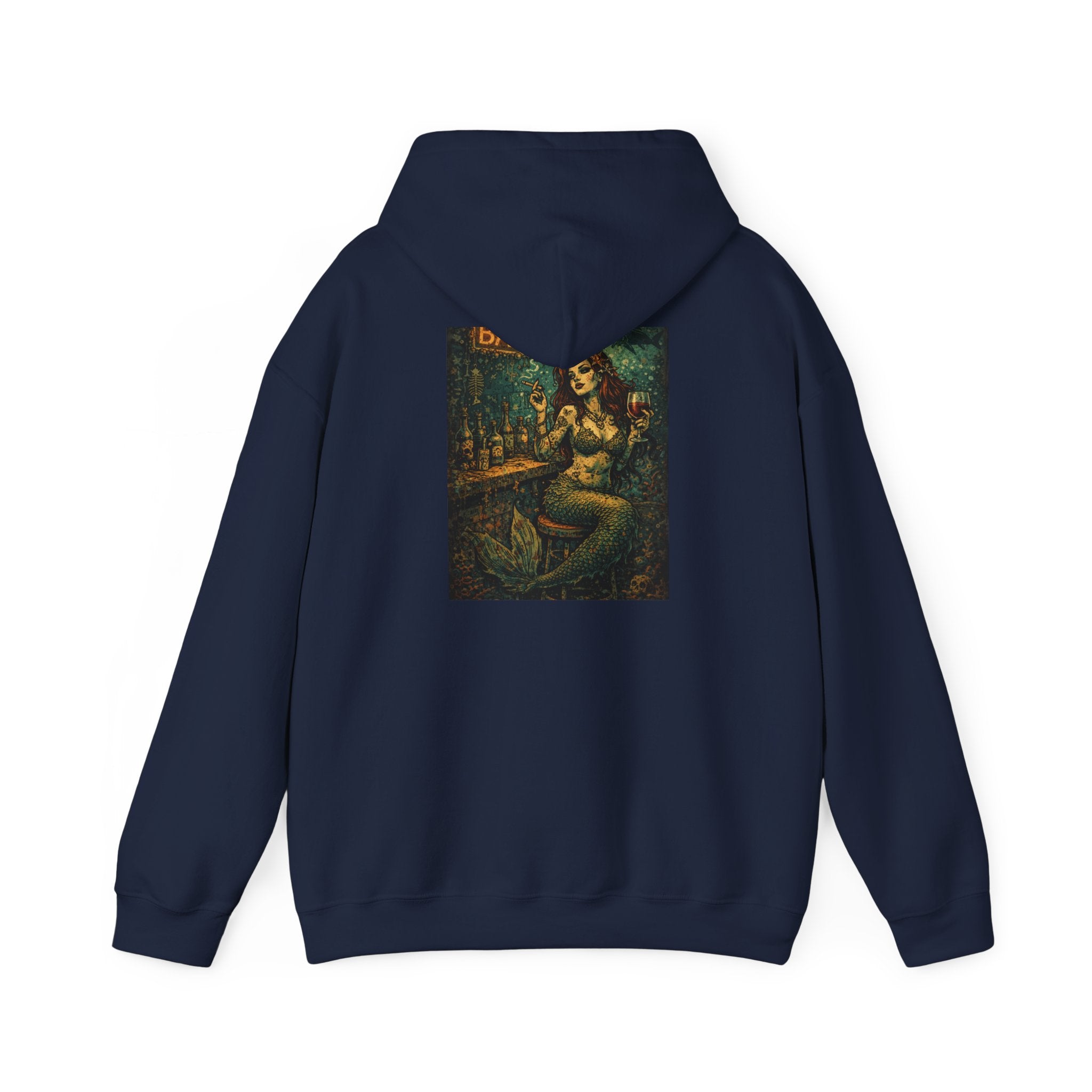 Mermaid at the Bar Graphic Hoodie
