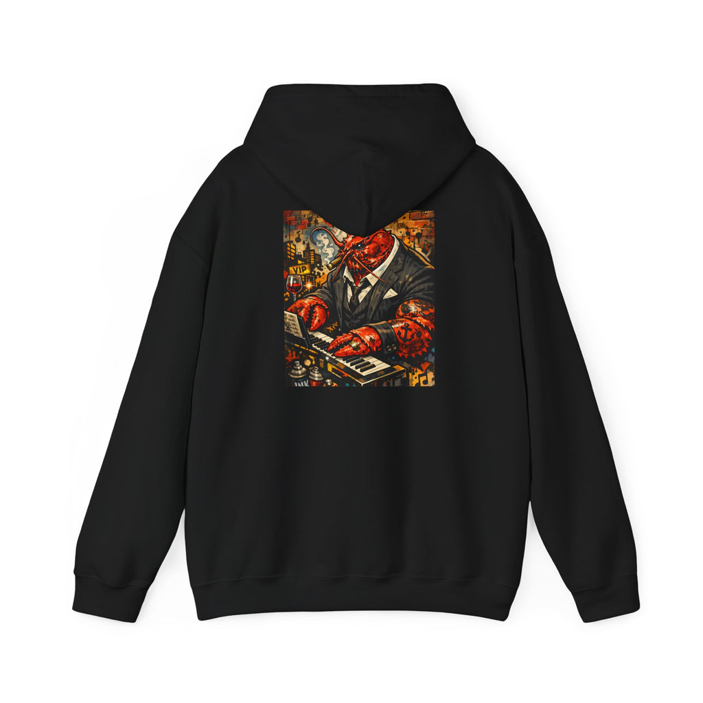Lobster plays piano too - Graphic Hoodie