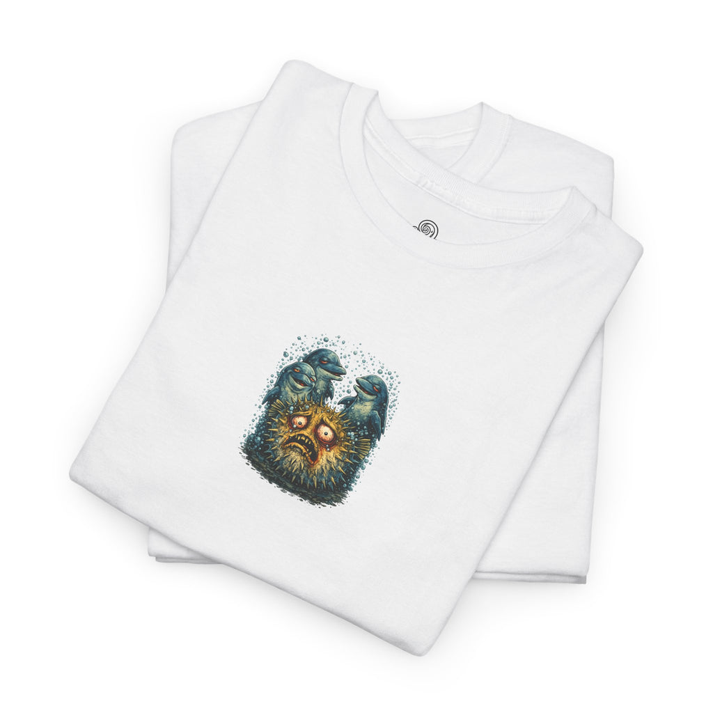 Pass the Puffer - Pufferfish Dolphin Graphic T - Shirt