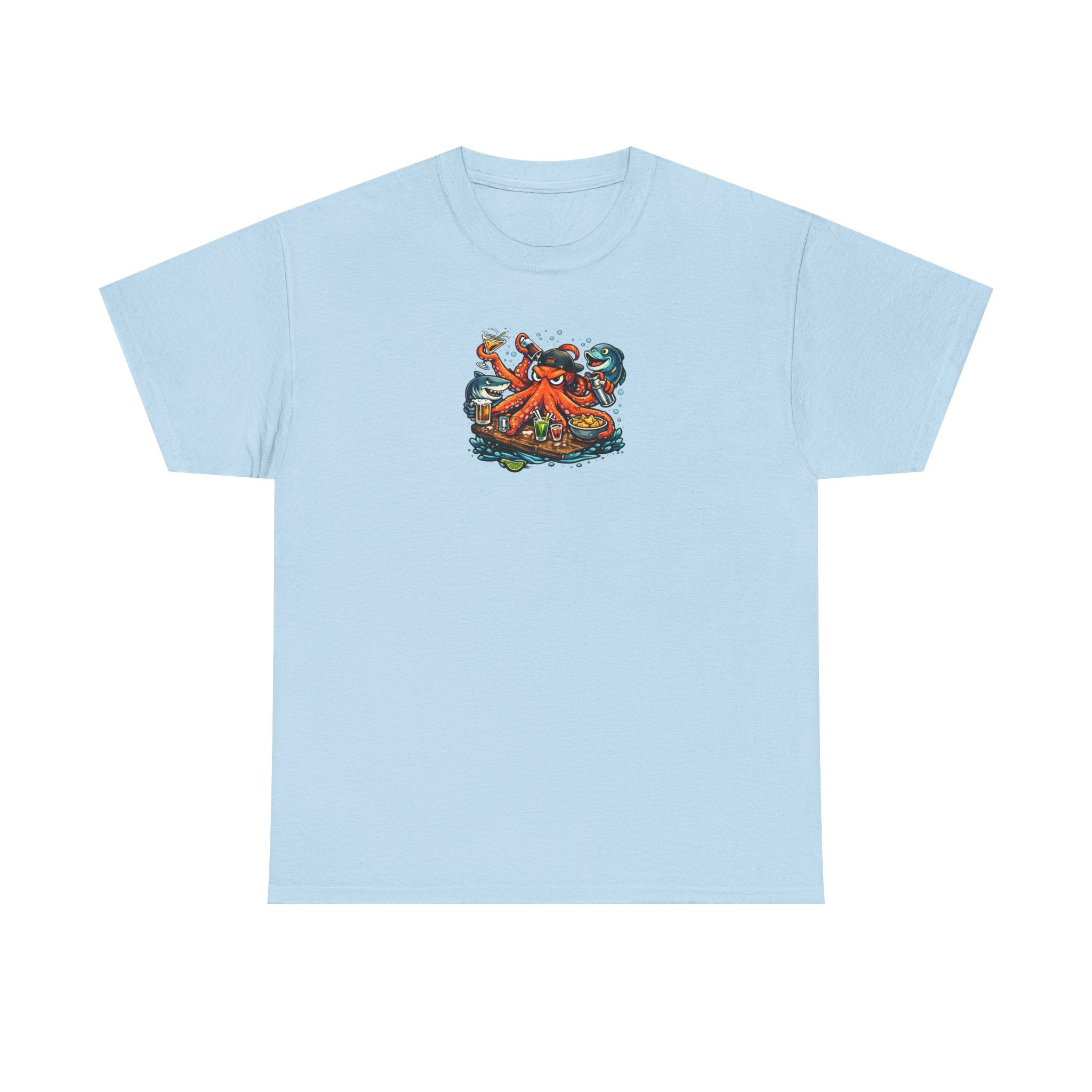 Octopus behind the bar multitasking - Graphic T-Shirt