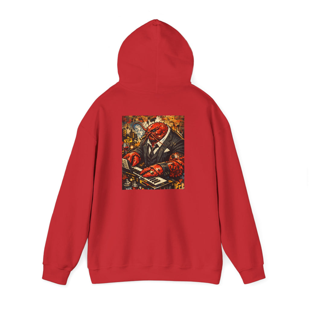 Lobster plays piano too - Graphic Hoodie