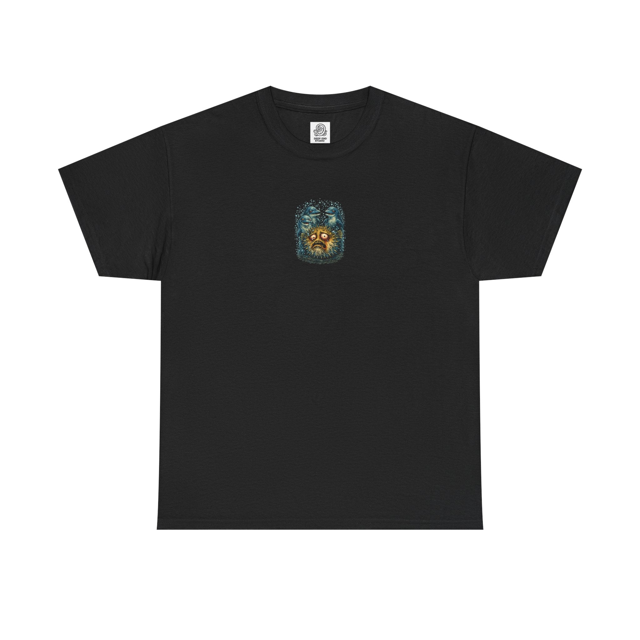 Pass the Puffer - Pufferfish Dolphin Graphic T - Shirt