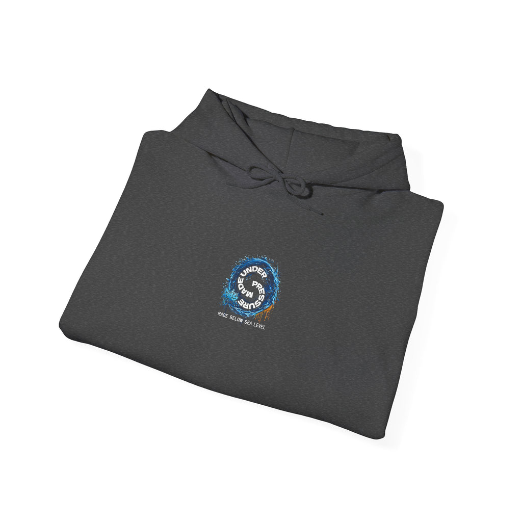 Seahorse on the sax - "Made under pressure. Made below sea level." - Graphic Hoodie