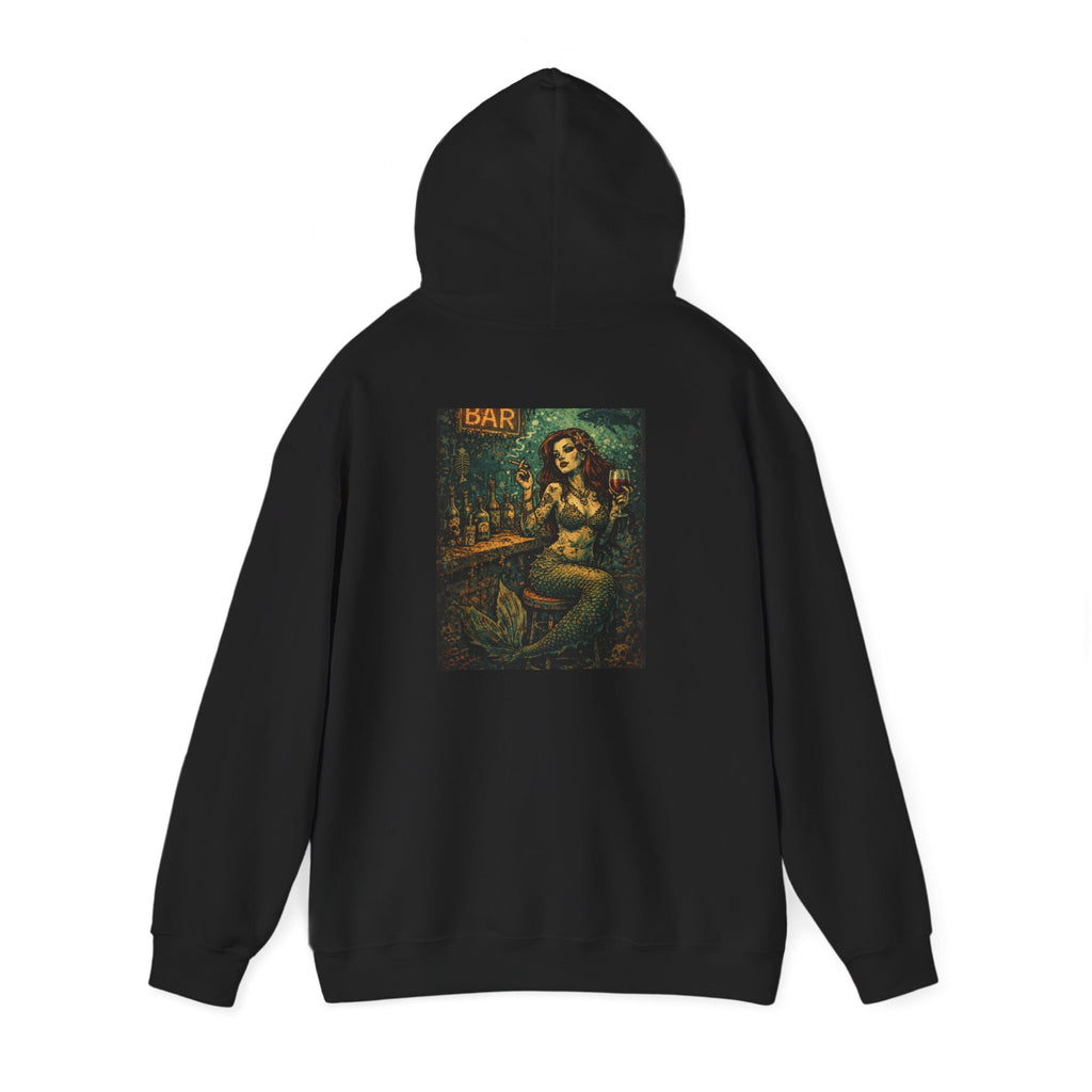 Mermaid at the Bar Graphic Hoodie