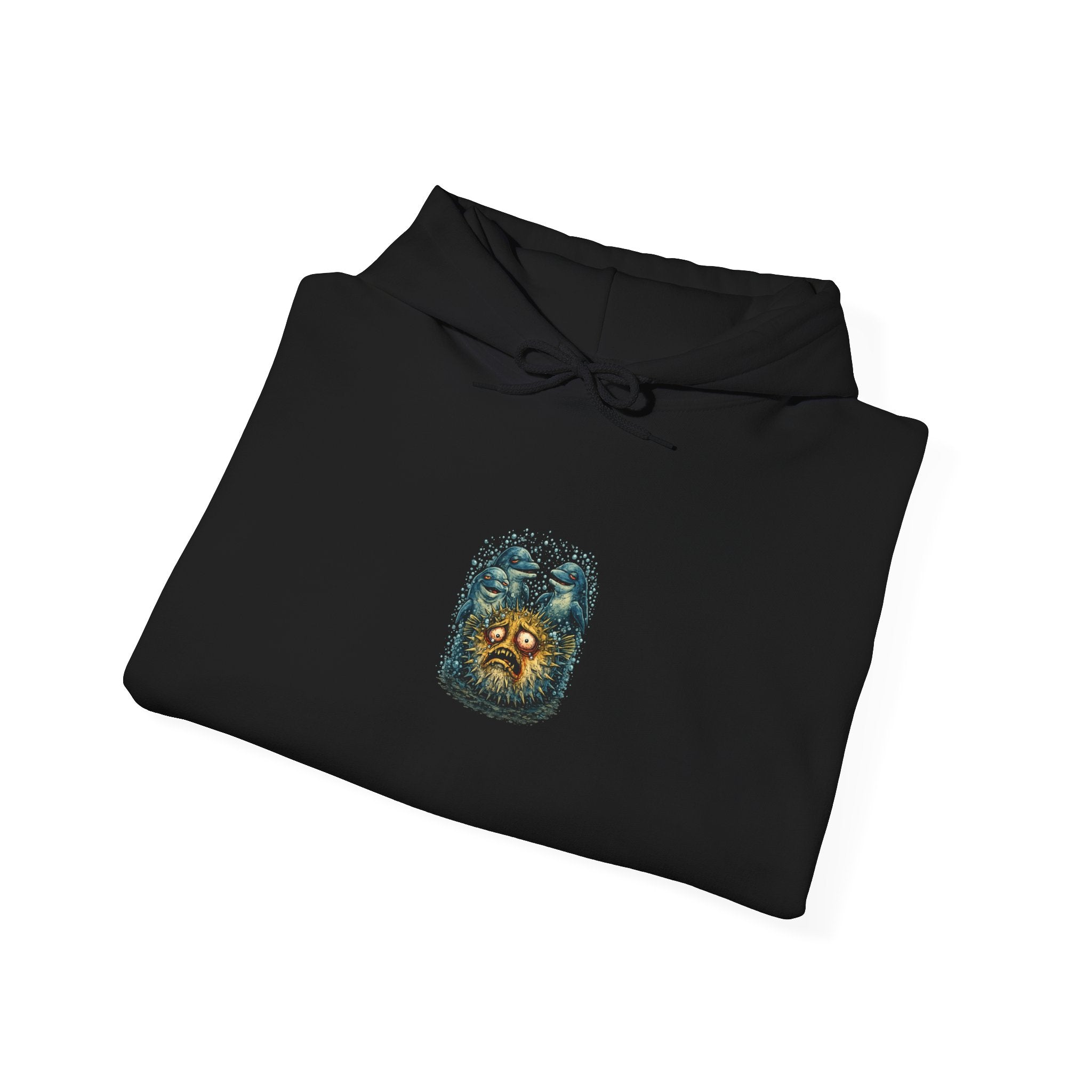Pass the Puffer - Pufferfish Dolphin Graphic Hoodie