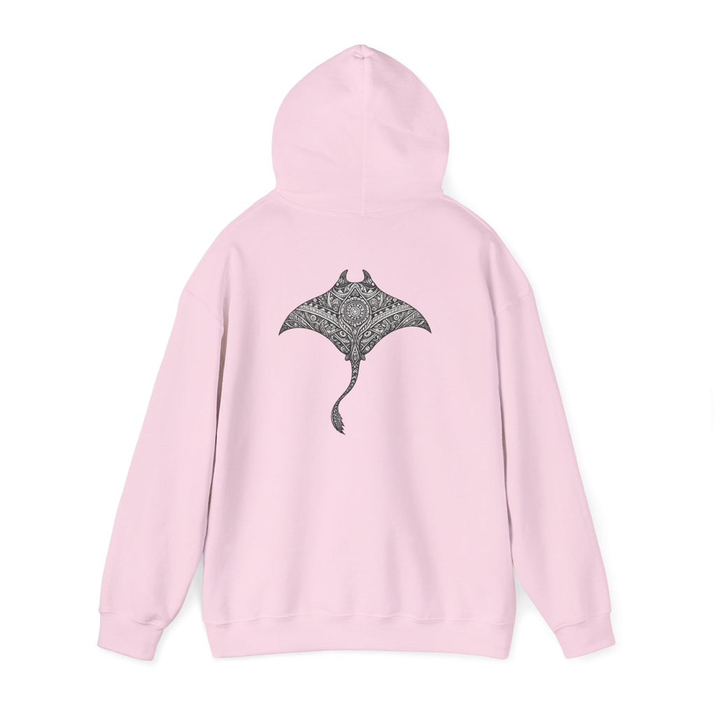 Mandala Manta Ray - "let the tide decide" - Graphic Hoodie