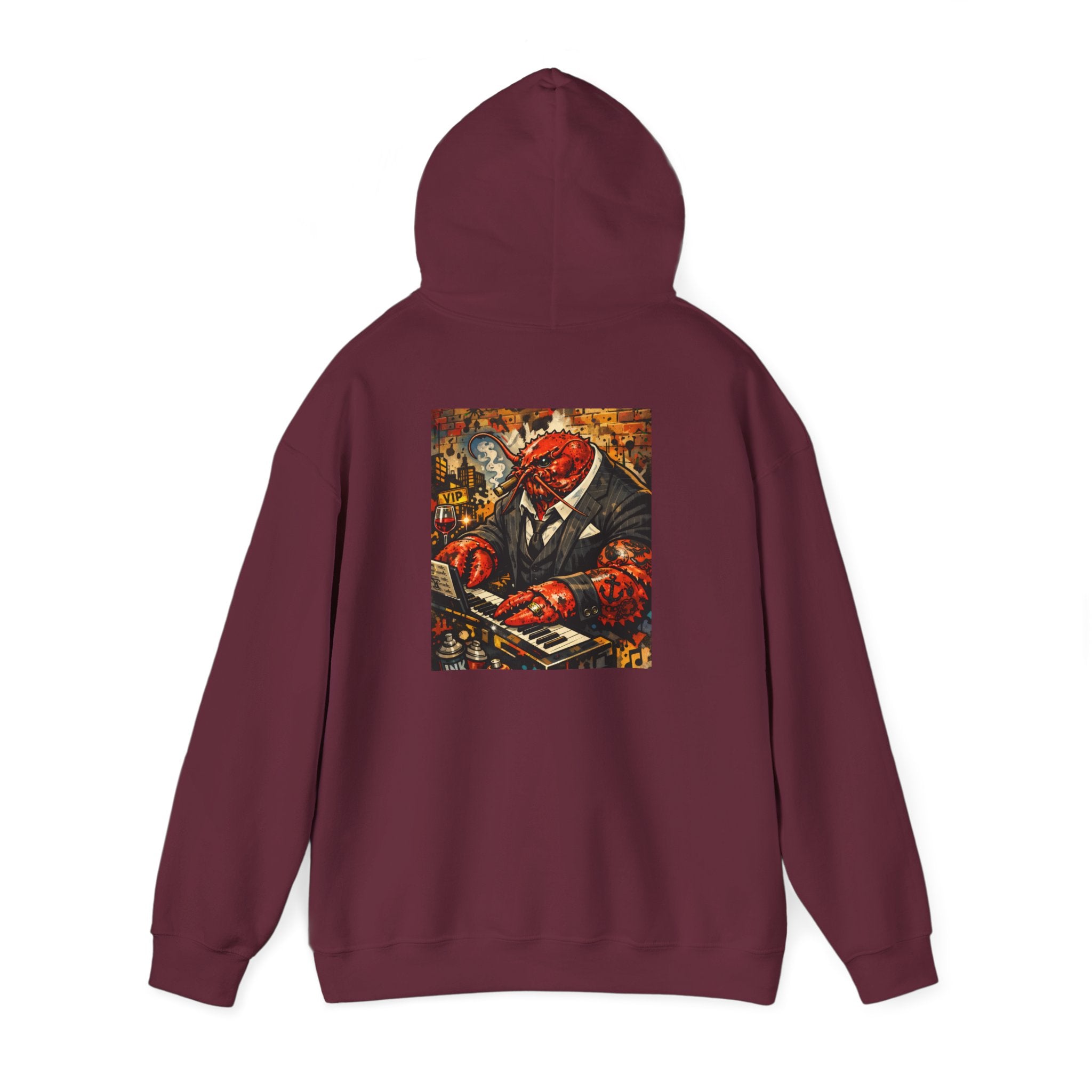 Lobster plays piano too - Graphic Hoodie