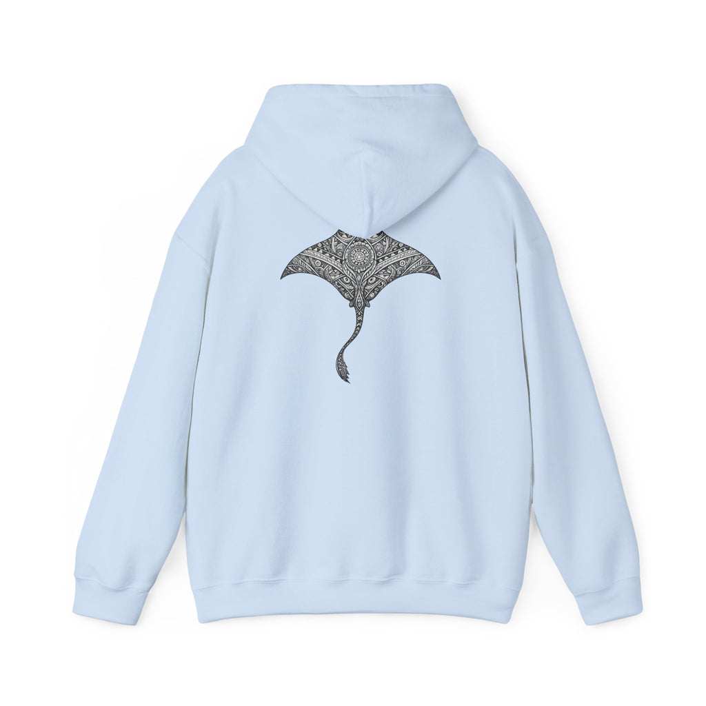 Mandala Manta Ray - "let the tide decide" - Graphic Hoodie