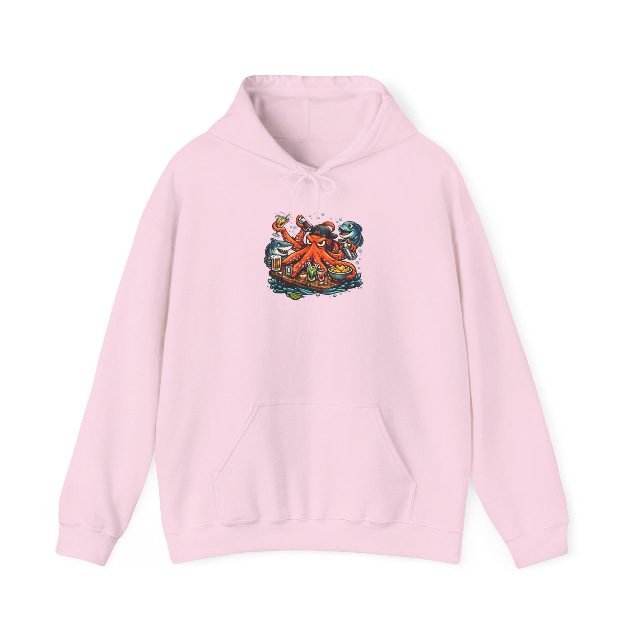 Octopus behind the bar multitasking - Graphic Hoodie