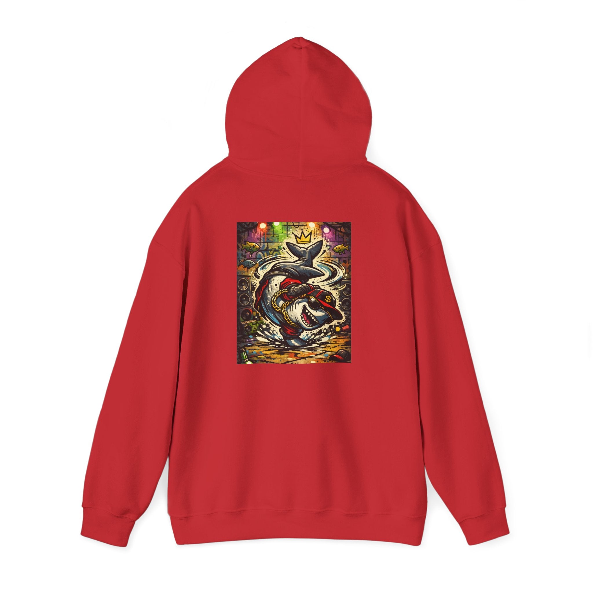 Breakdance Shark - Graphic Hoodie