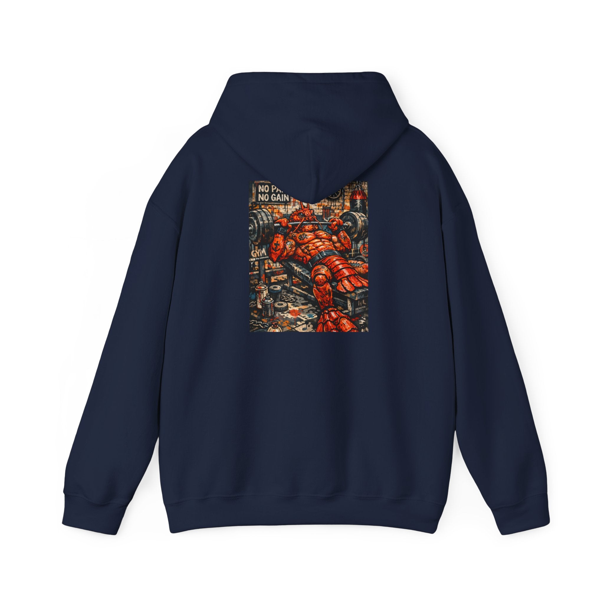 Weightlifting Lobster boss - "Made under pressure. Made below sea level." - Graphic Hoodie
