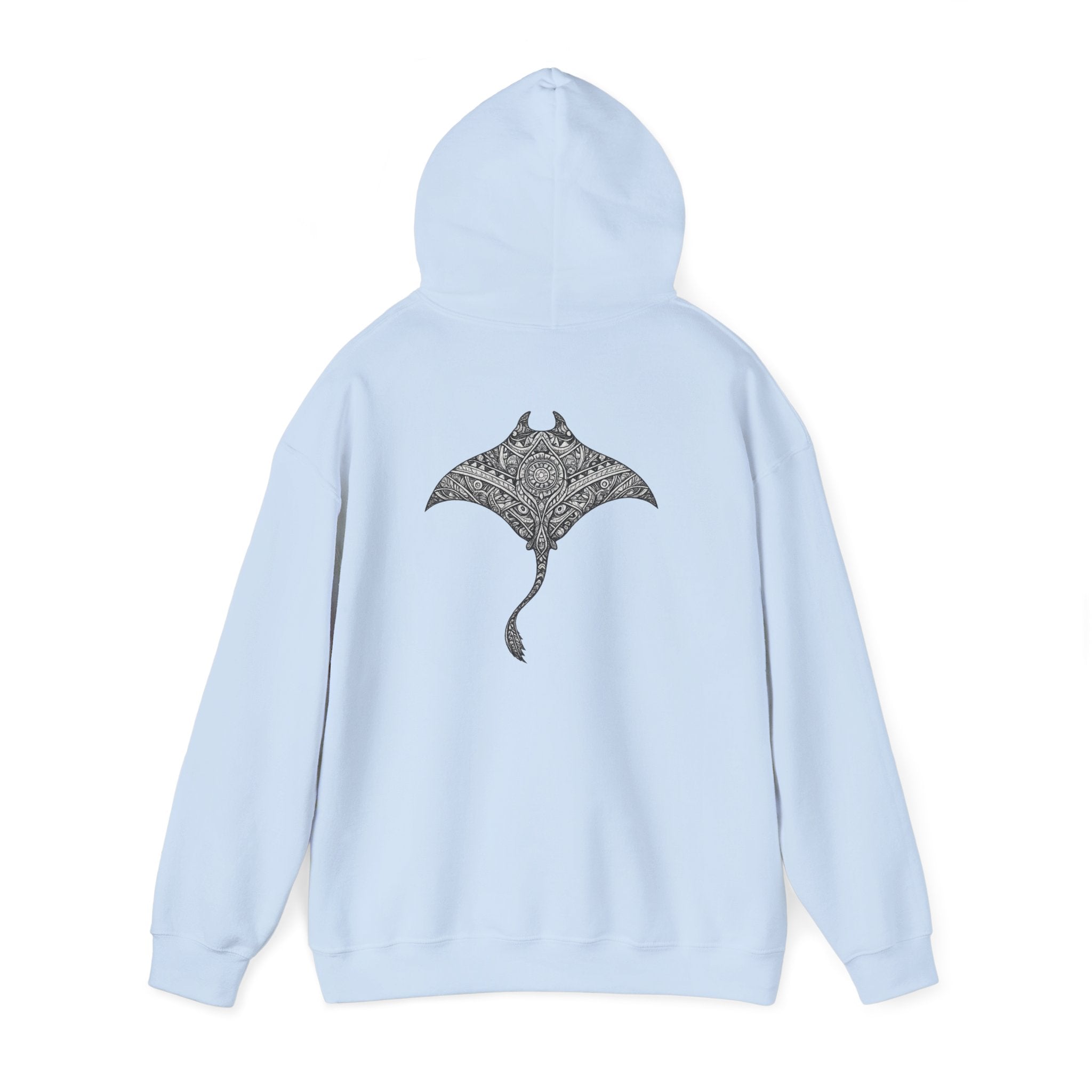Mandala Manta Ray - "let the tide decide" - Graphic Hoodie