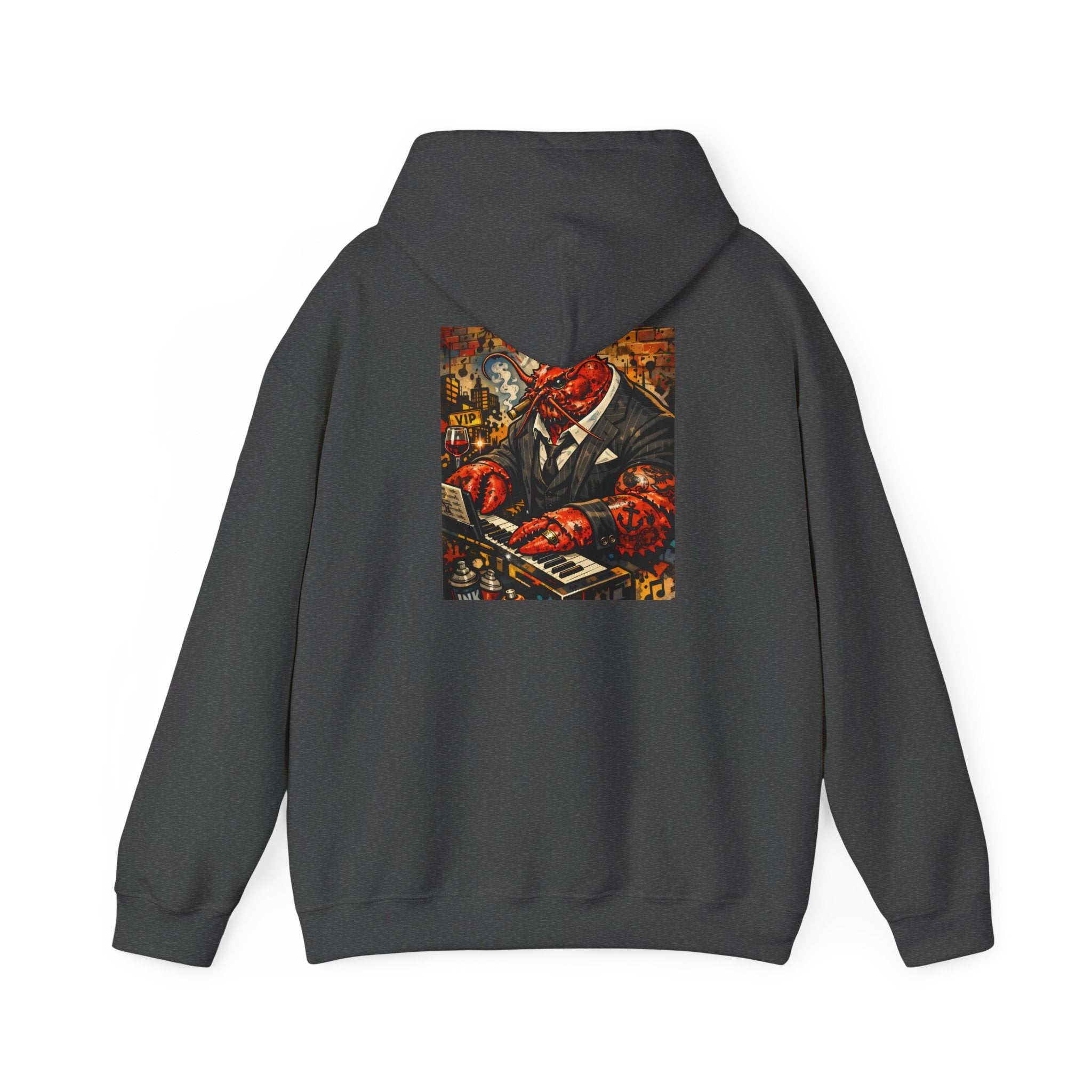 Lobster plays piano too - Graphic Hoodie