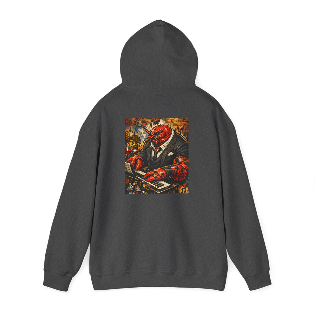 Lobster plays piano too - Graphic Hoodie