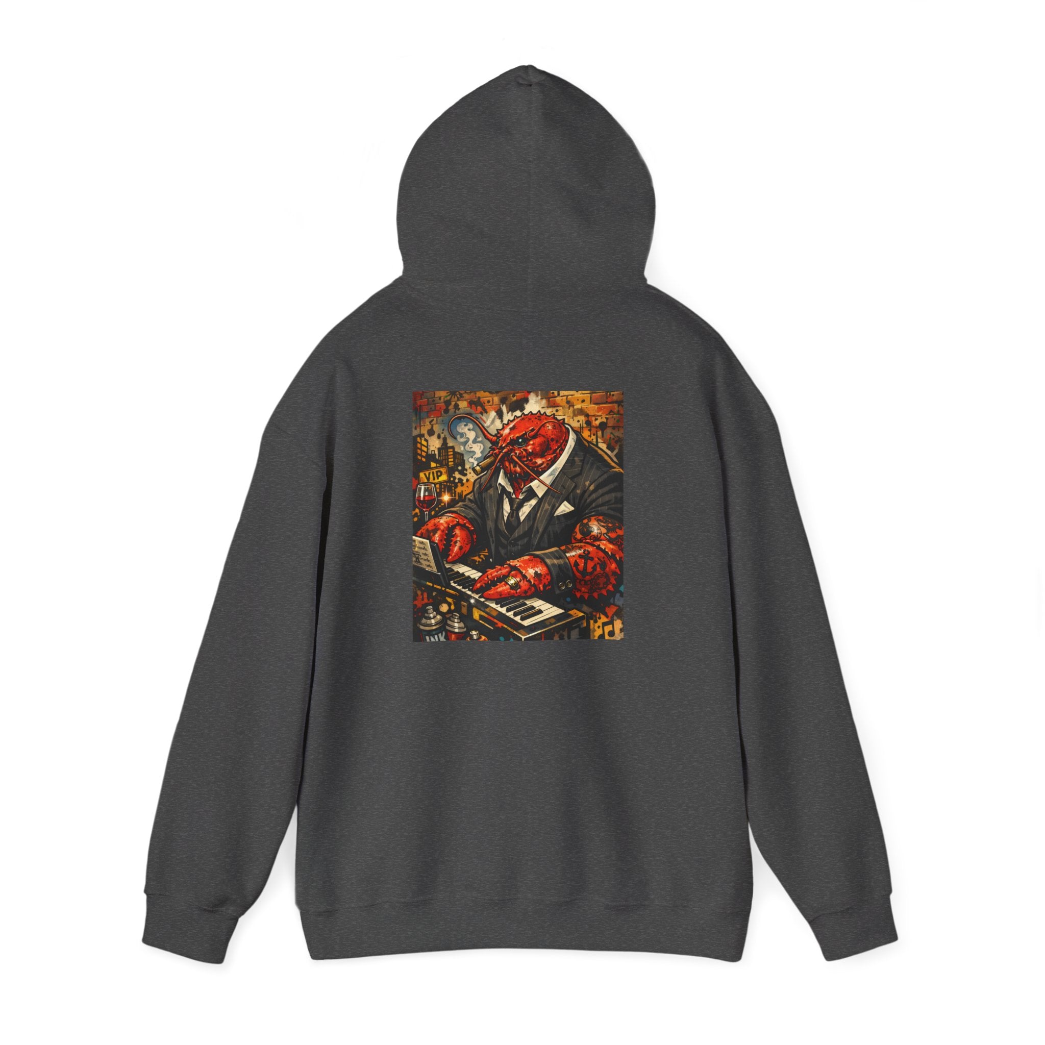 Lobster plays piano too - Graphic Hoodie