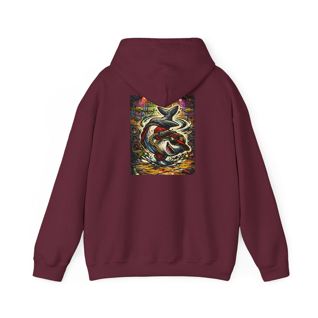 Breakdance Shark - Graphic Hoodie