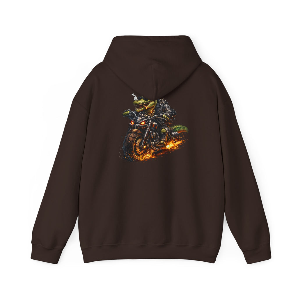 Biker Croc - "Made under pressure. Made below sea level." - Graphic hoodie