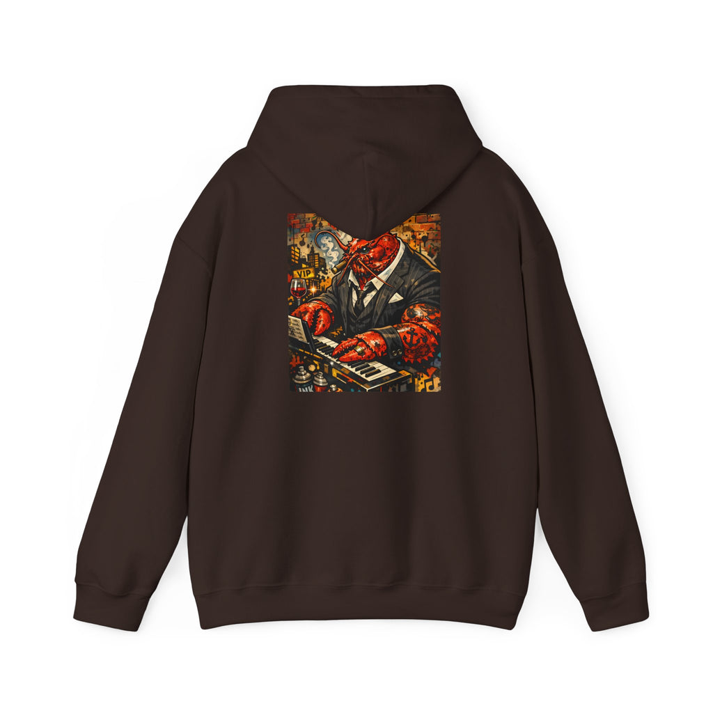 Lobster plays piano too - Graphic Hoodie