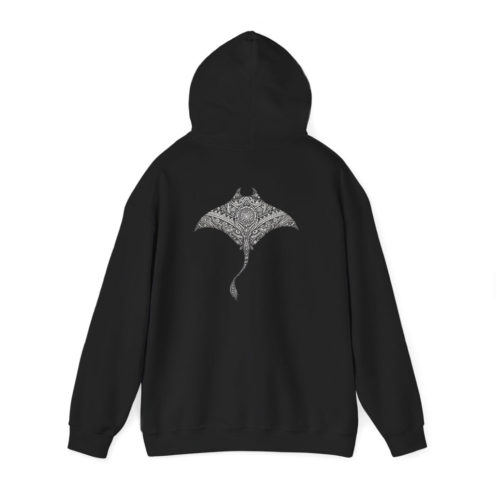 Mandala Manta Ray - "let the tide decide" - Graphic Hoodie