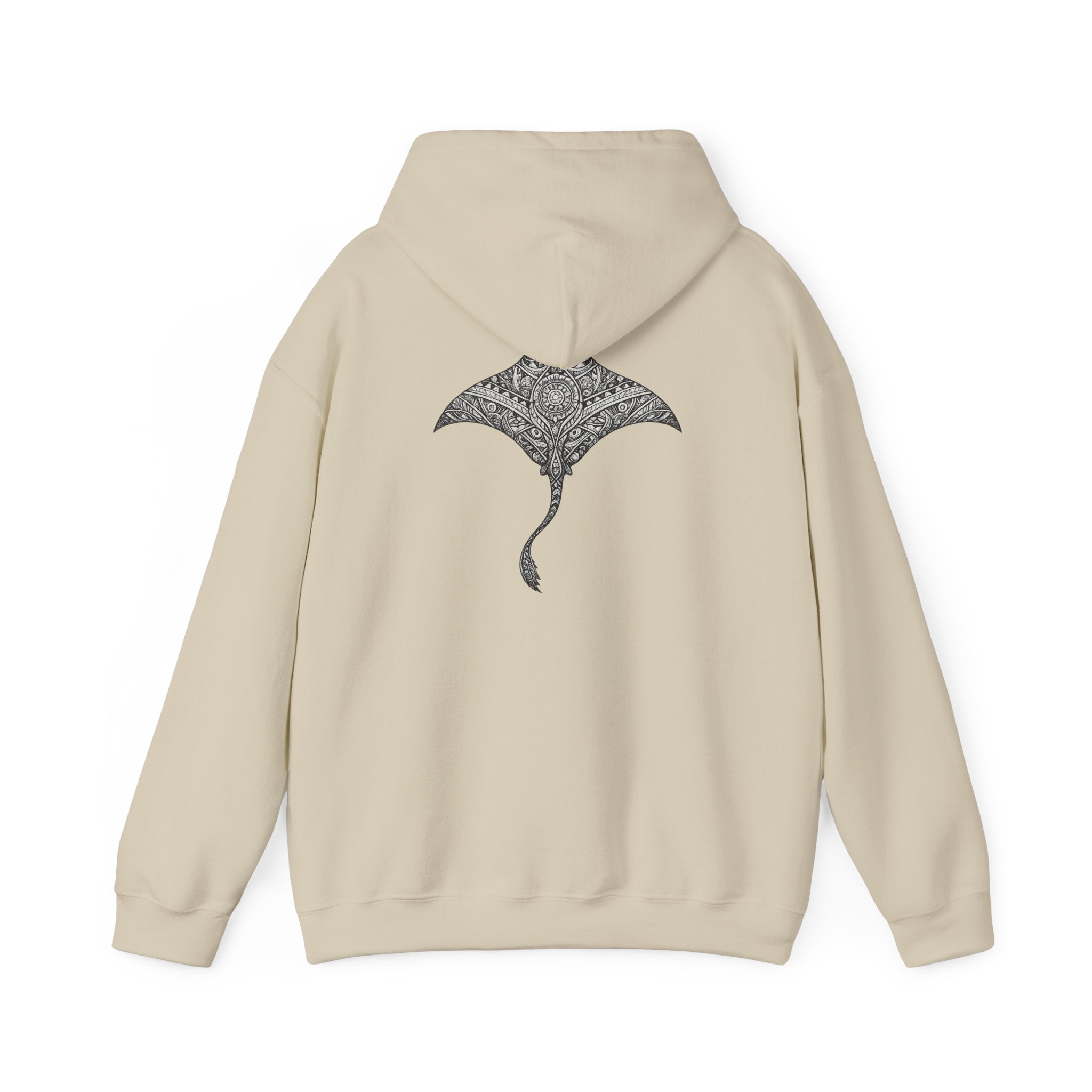 Mandala Manta Ray - "let the tide decide" - Graphic Hoodie