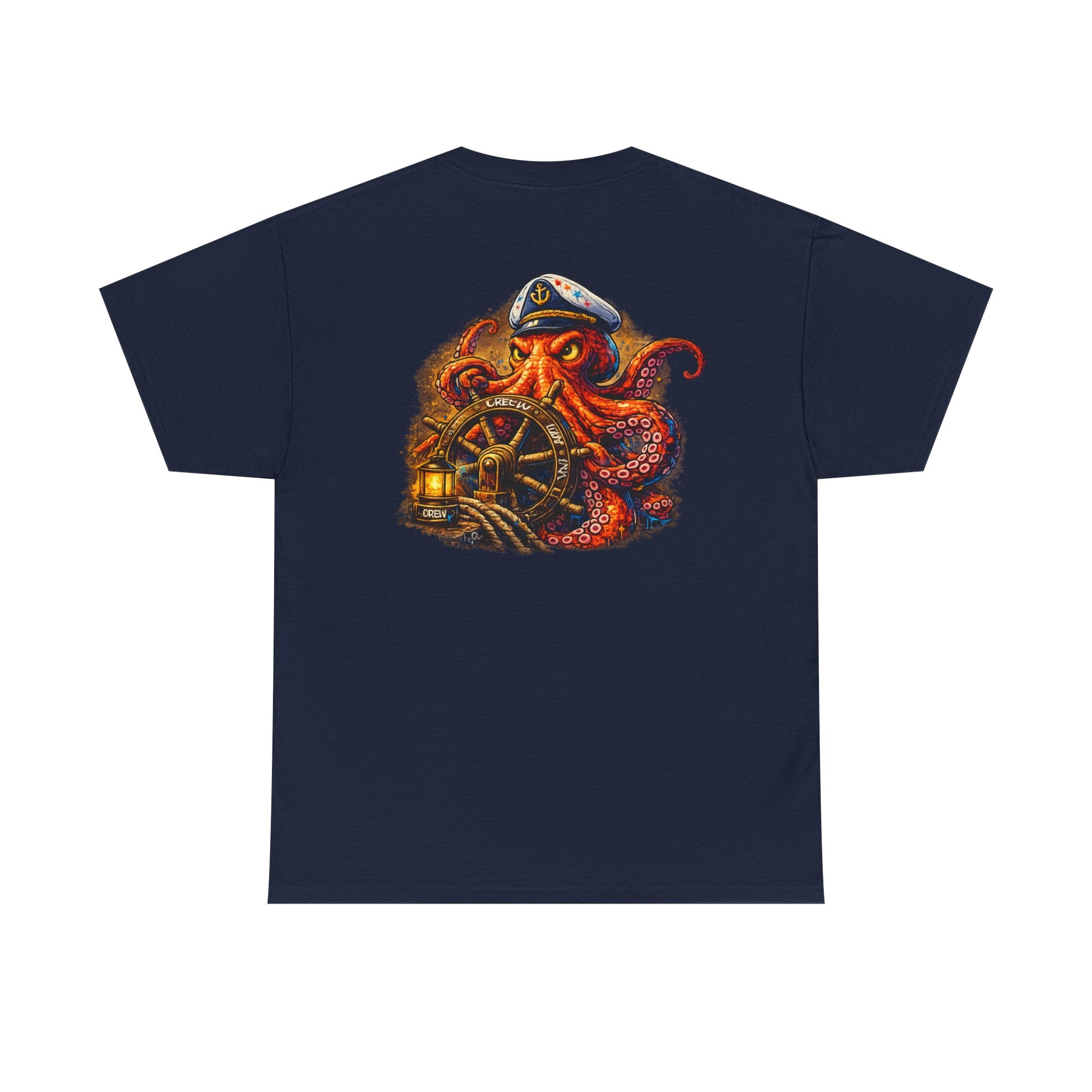 Captain Octopus - "Made under presssure. Made below sea level." - Graphic T - Shirt