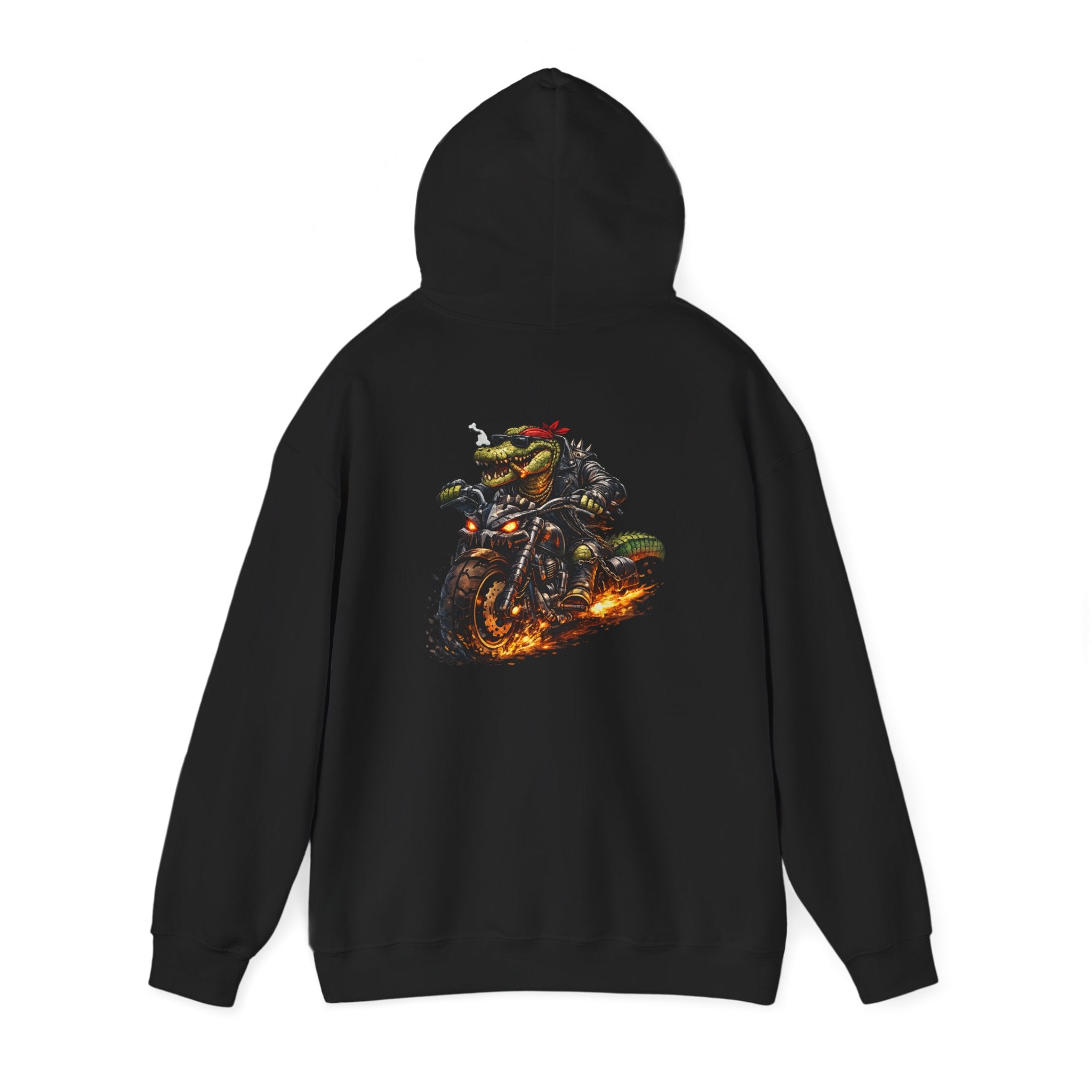 Biker Croc - "Made under pressure. Made below sea level." - Graphic hoodie