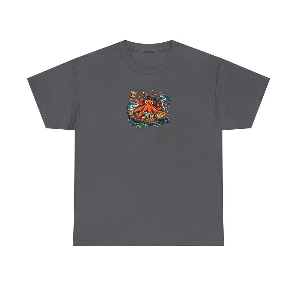 Octopus behind the bar multitasking - Graphic T-Shirt