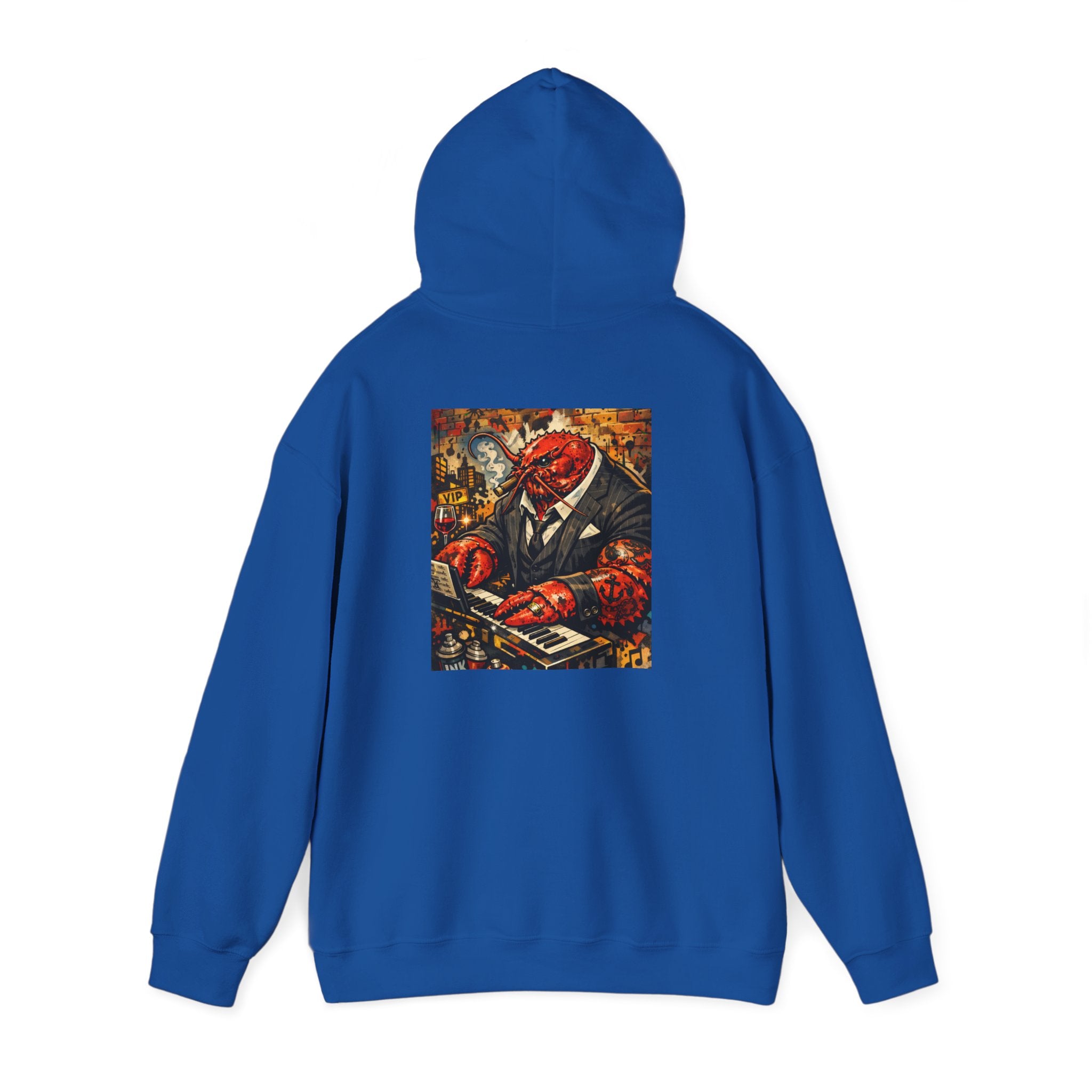Lobster plays piano too - Graphic Hoodie