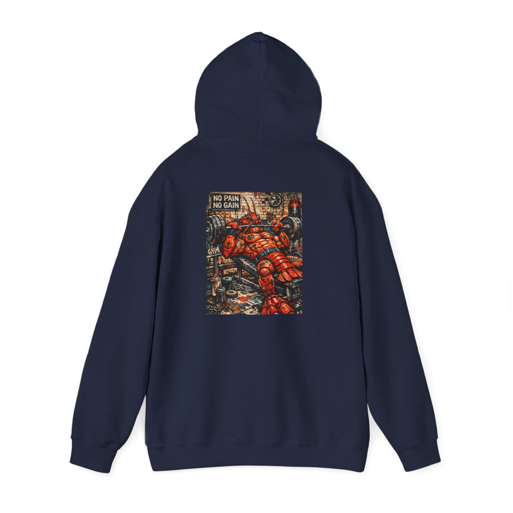 Weightlifting Lobster boss - "Made under pressure. Made below sea level." - Graphic Hoodie