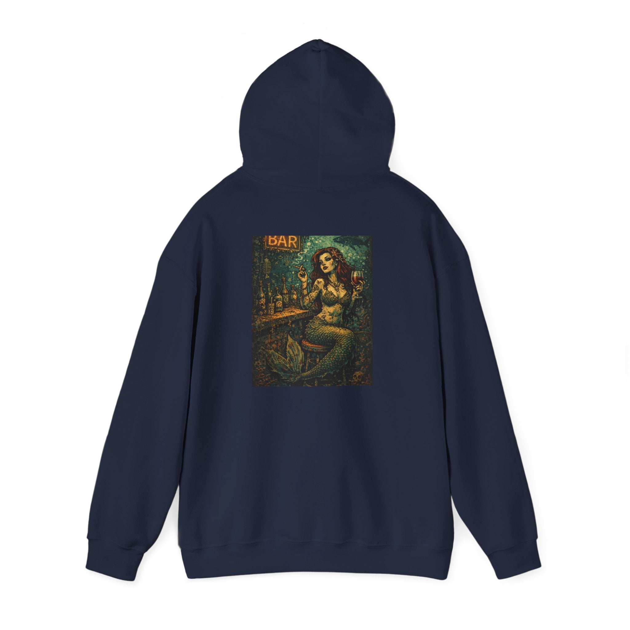 Mermaid at the Bar Graphic Hoodie