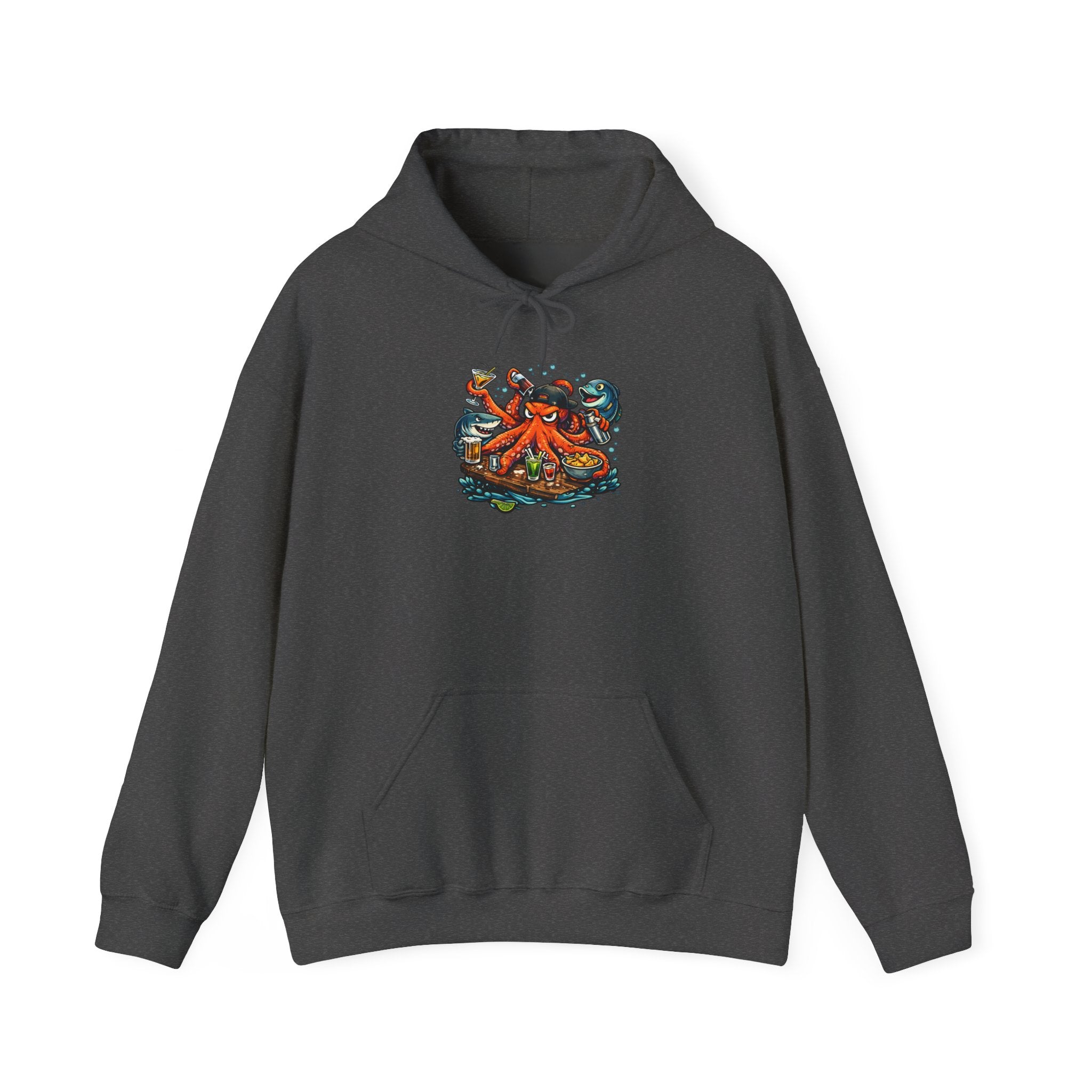 Octopus behind the bar multitasking - Graphic Hoodie