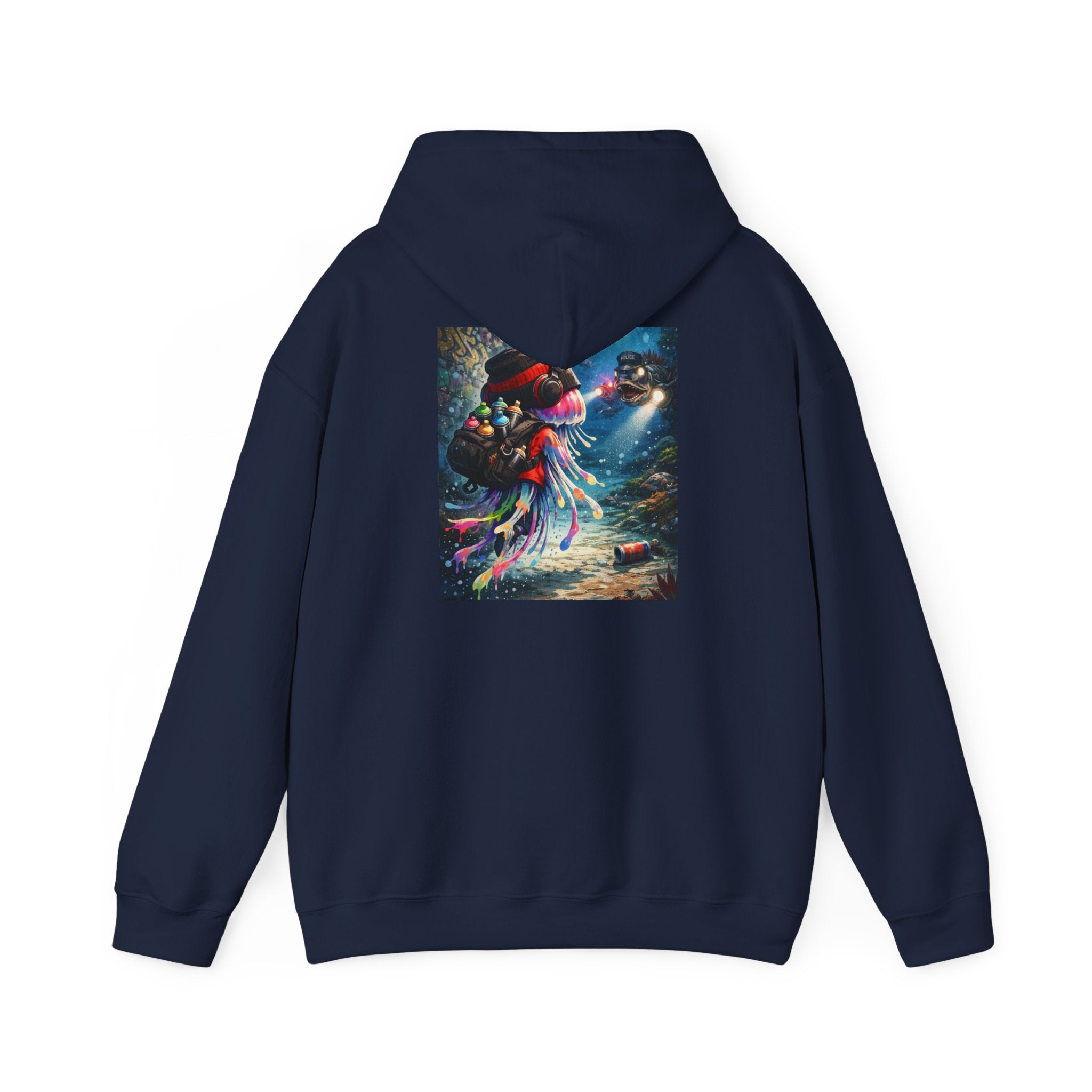 Graffiti Jellyfish - Graphic Hoodie