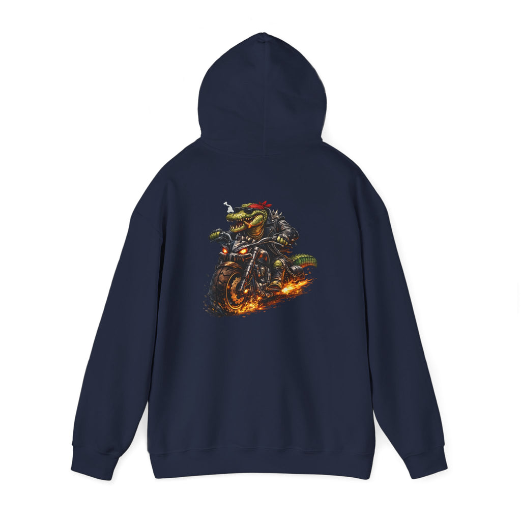 Biker Croc - "Made under pressure. Made below sea level." - Graphic hoodie