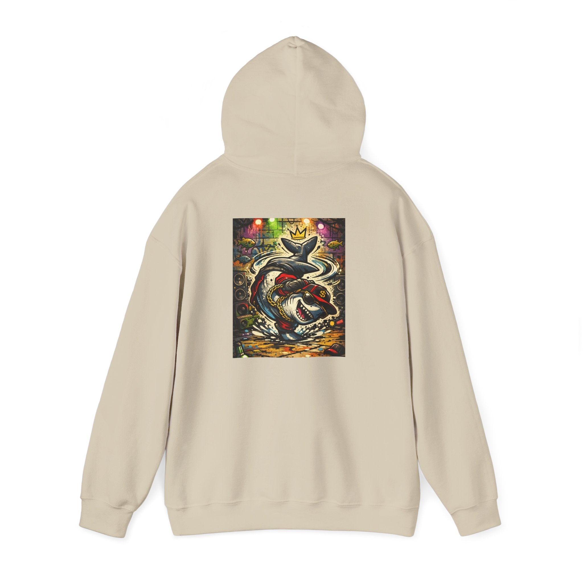 Breakdance Shark - Graphic Hoodie
