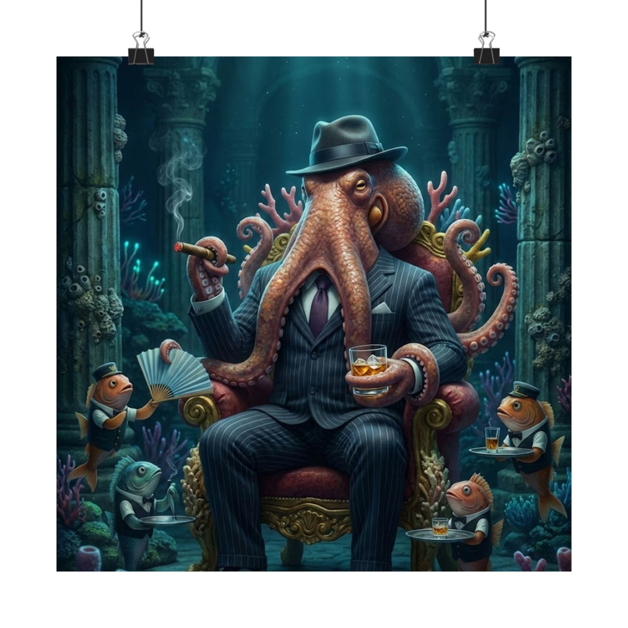 King Octopus - Graphic Poster