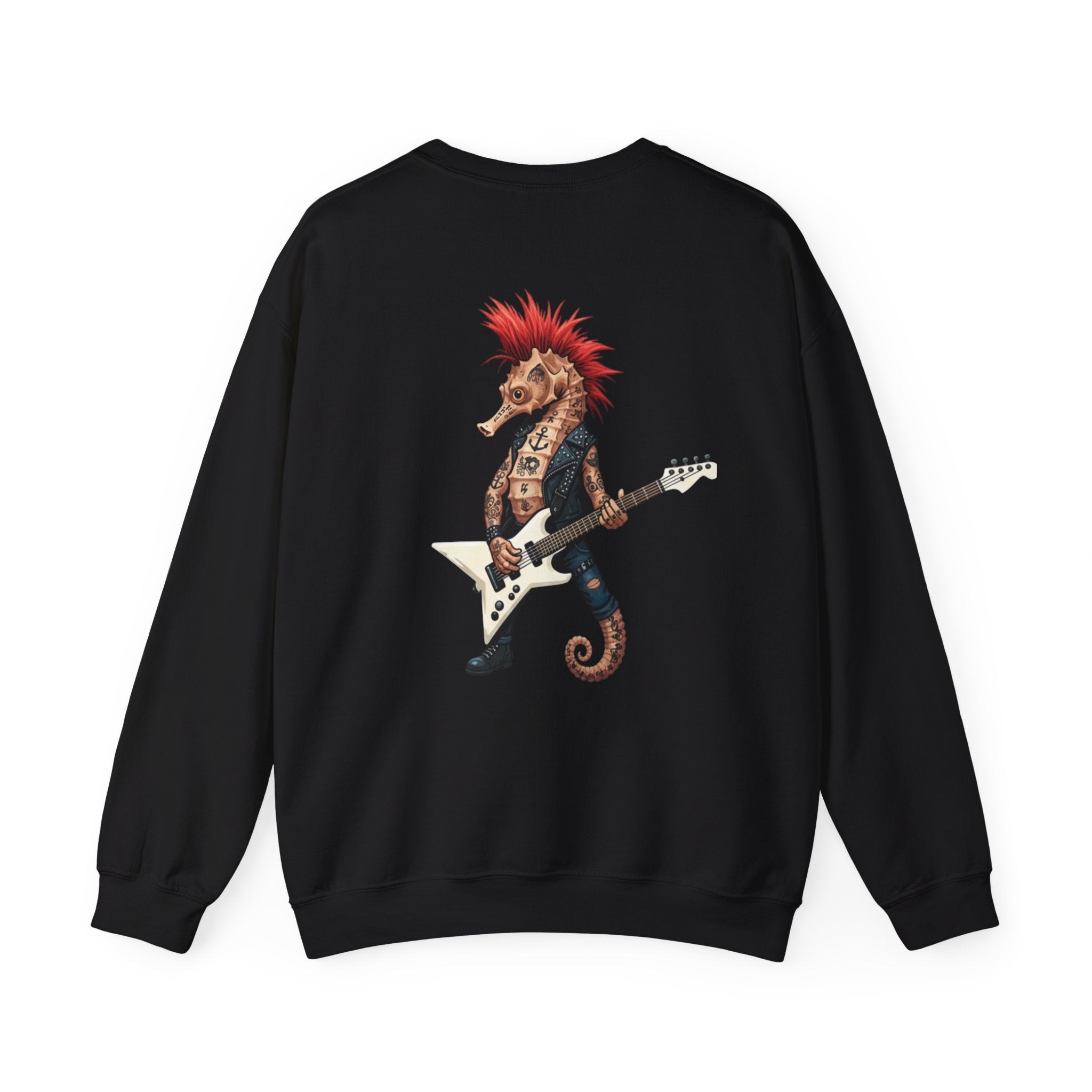 MADE UNDER PRESSURE - Seahorse Punk Rock Guitar Sweatshirt