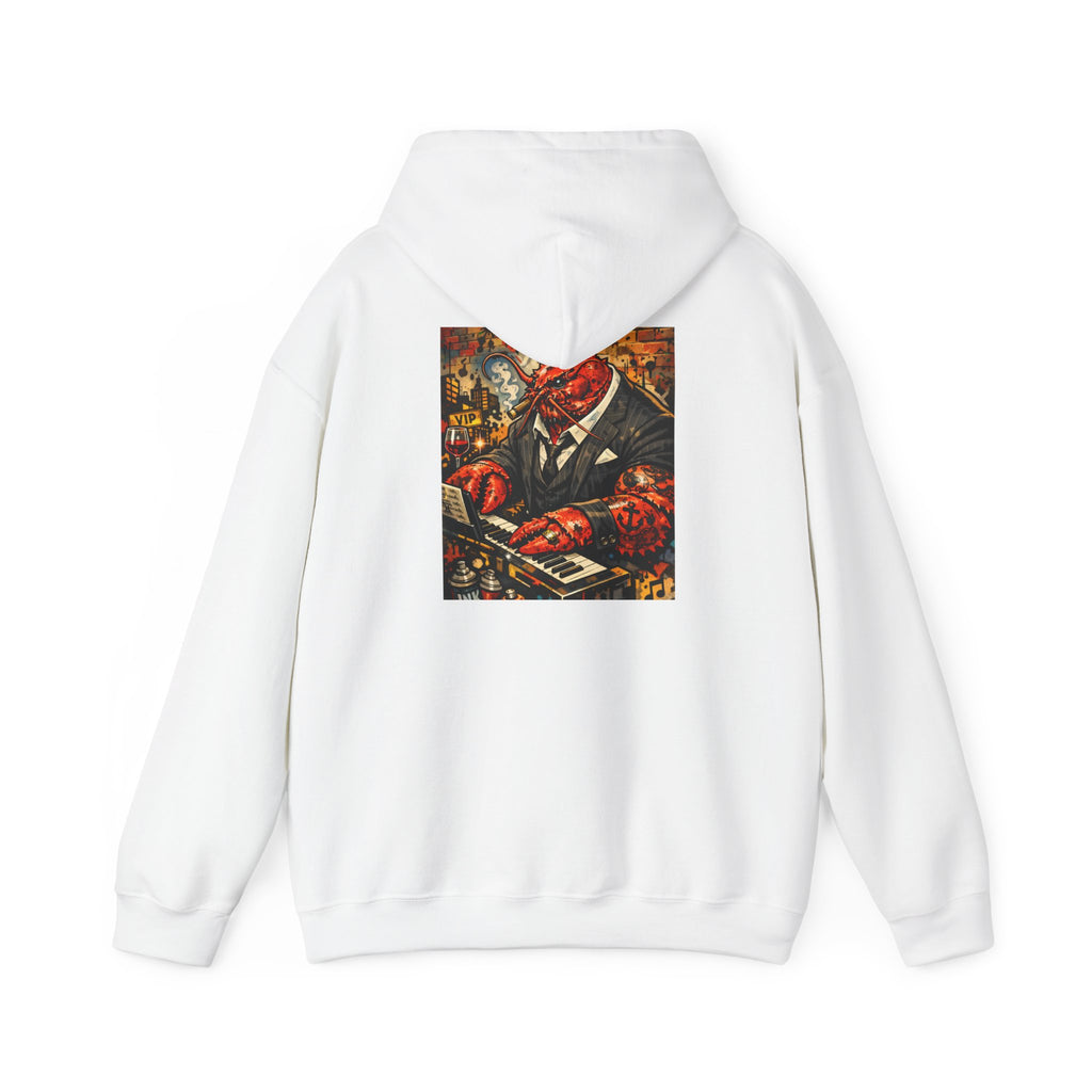 Lobster plays piano too - Graphic Hoodie